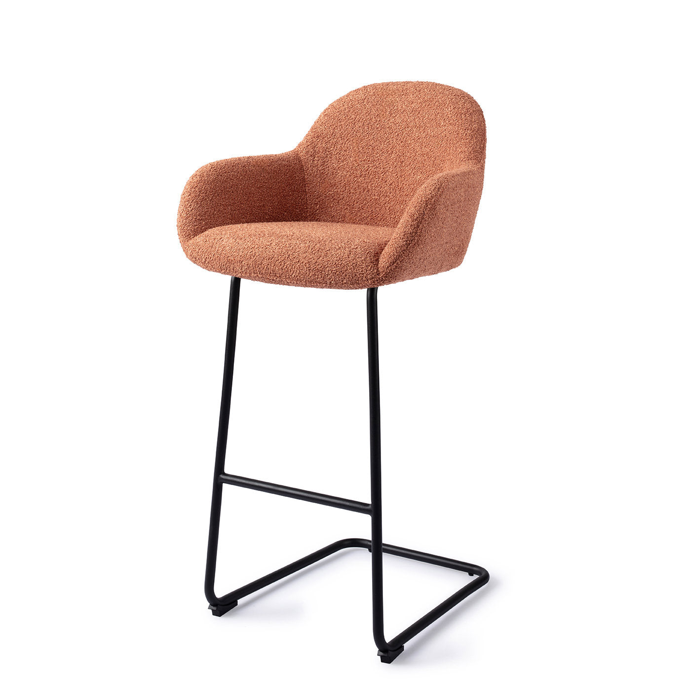 Jesper Home Kushi Amber Autumn Barkruk (H) - Bar Arch Black - KwaliteitWonen.nl