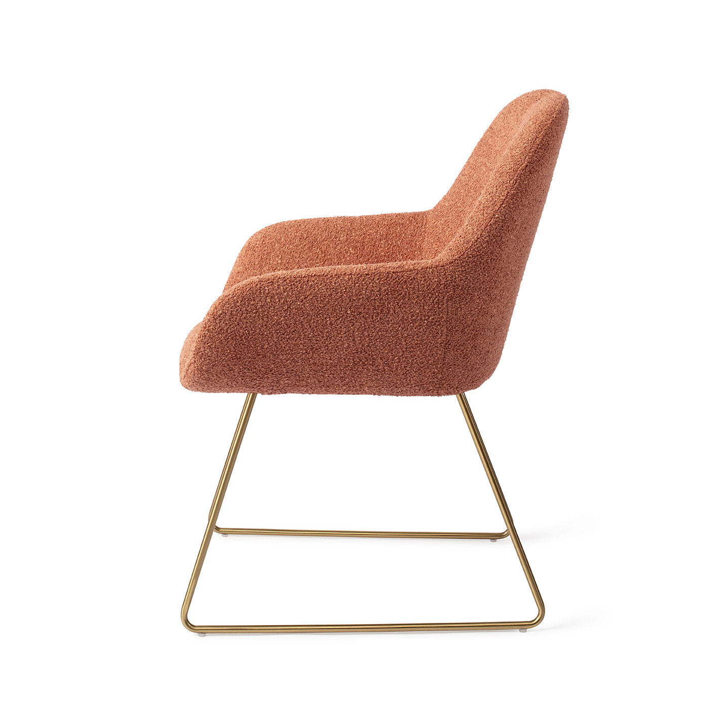 Jesper Home Kushi Amber Autumn Eetkamerstoel - Slide Gold - KwaliteitWonen.nl