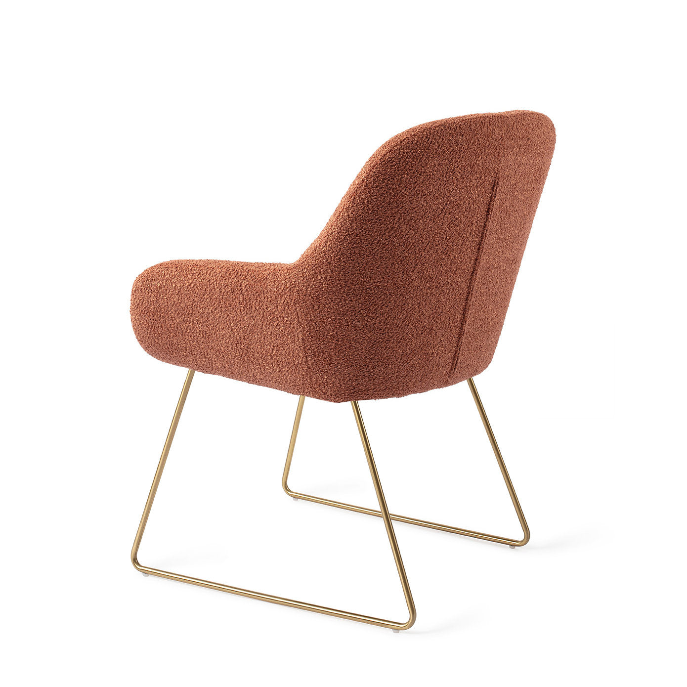 Jesper Home Kushi Amber Autumn Eetkamerstoel - Slide Gold - KwaliteitWonen.nl