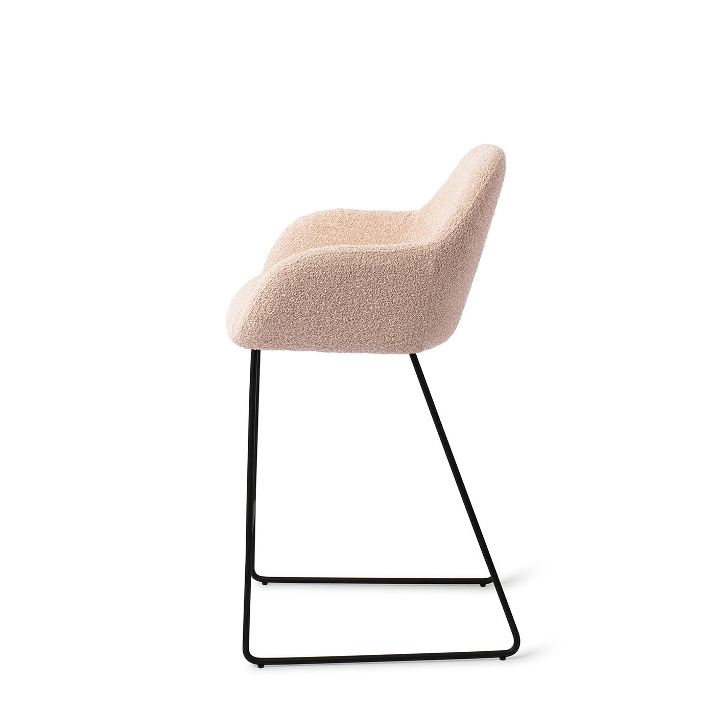 Jesper Home Kushi Flax Relax Barkruk (L) - Counter Slide Black - KwaliteitWonen.nl