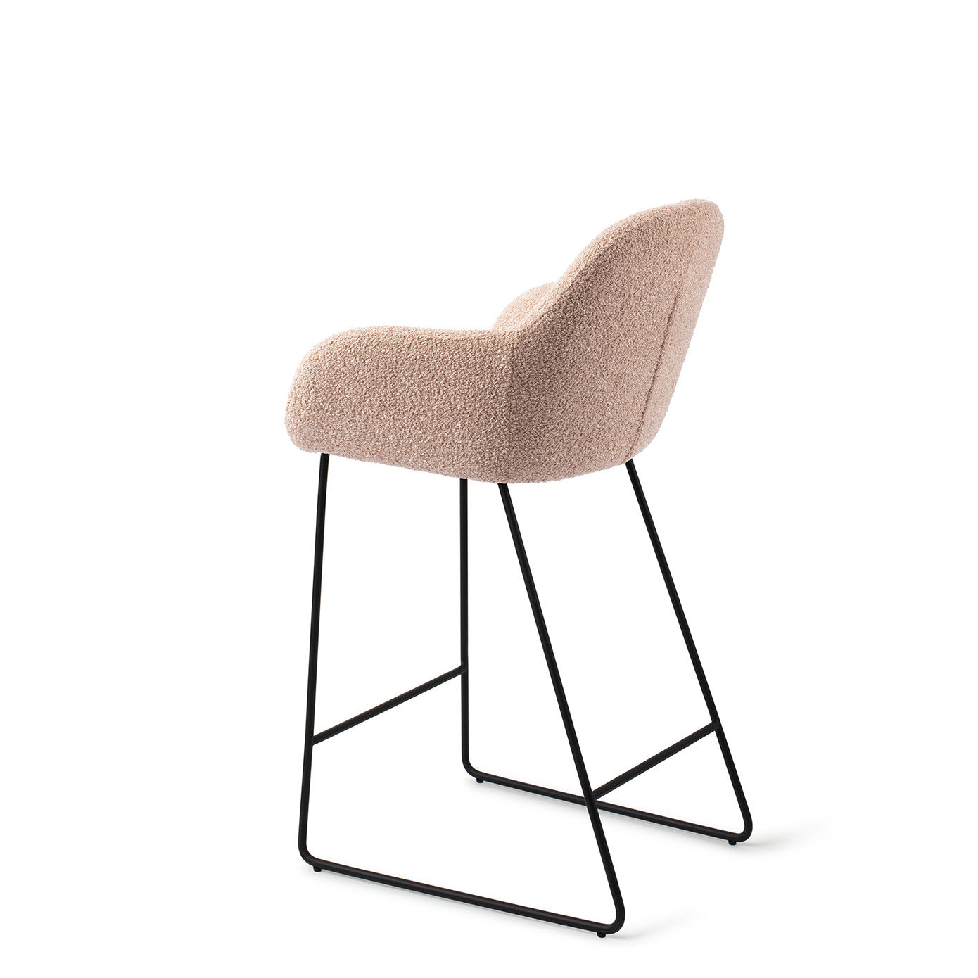 Jesper Home Kushi Flax Relax Barkruk (L) - Counter Slide Black - KwaliteitWonen.nl