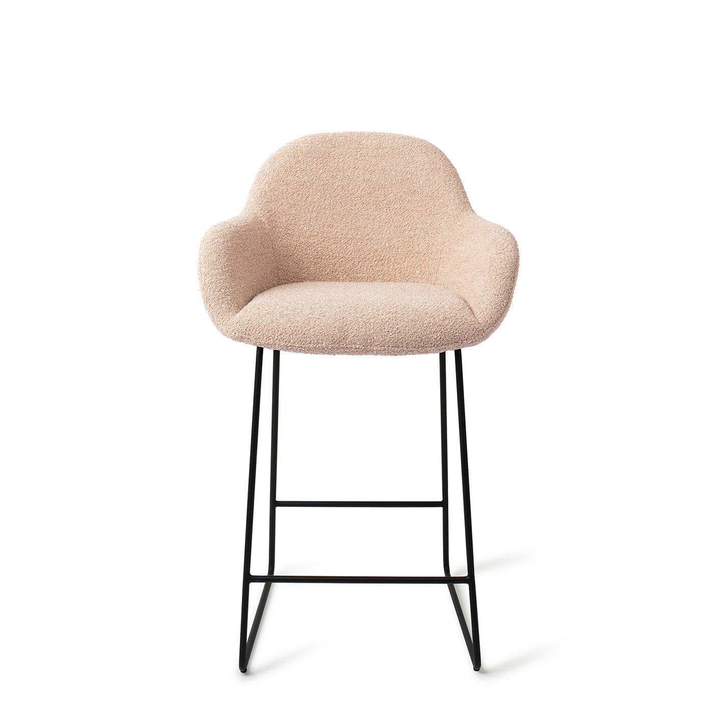 Jesper Home Kushi Flax Relax Barkruk (L) - Counter Slide Black - KwaliteitWonen.nl