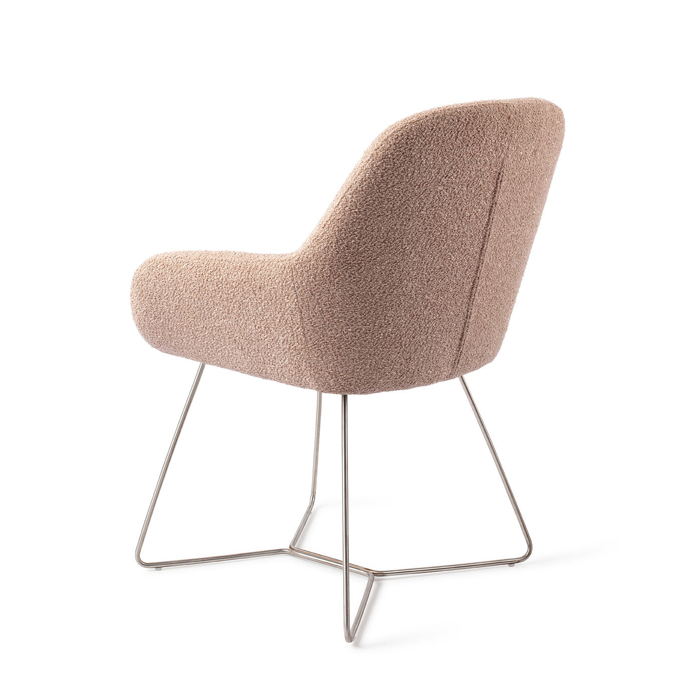 Jesper Home Kushi Flax Relax Eetkamerstoel - Beehive Steel - KwaliteitWonen.nl