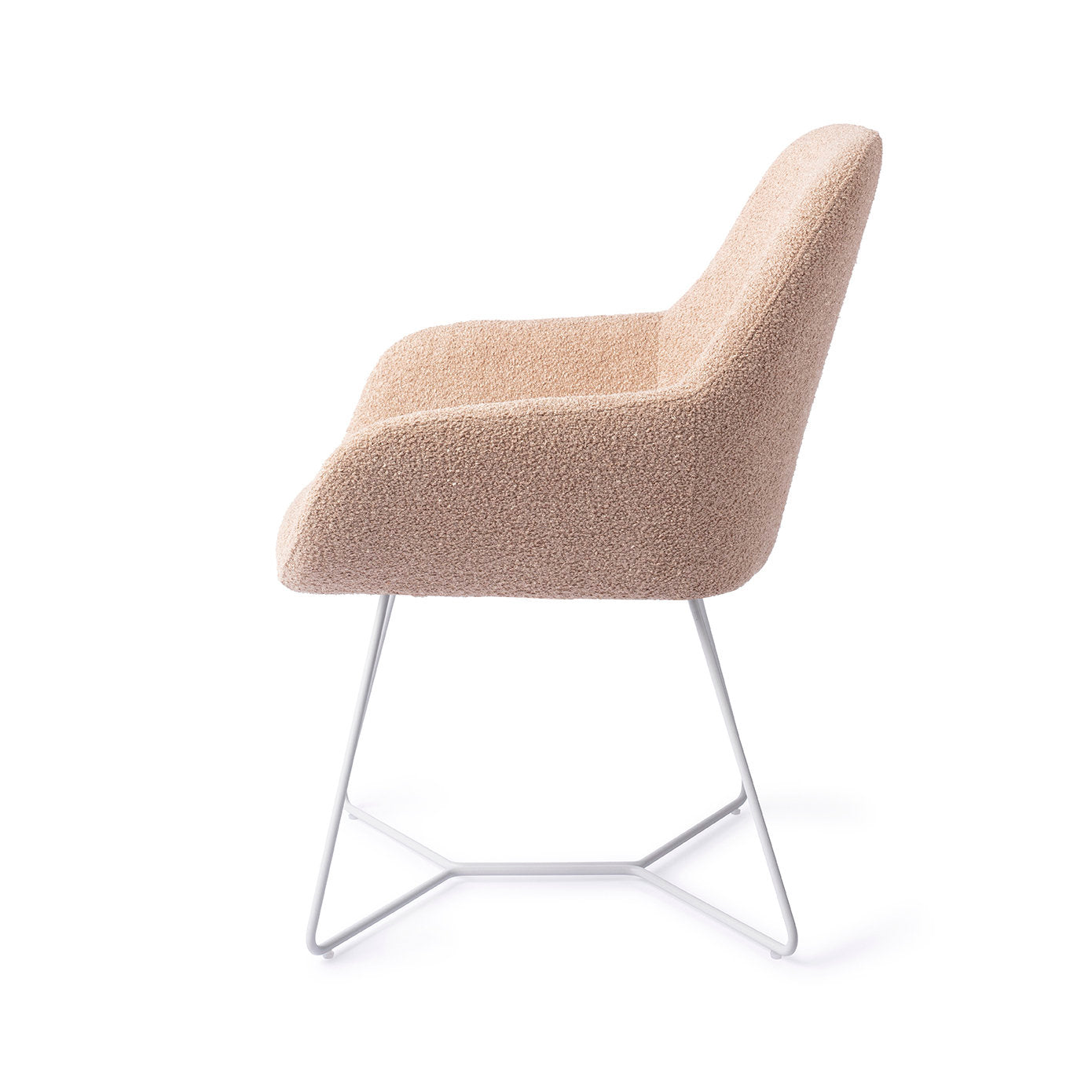 Jesper Home Kushi Flax Relax Eetkamerstoel - Beehive White - KwaliteitWonen.nl