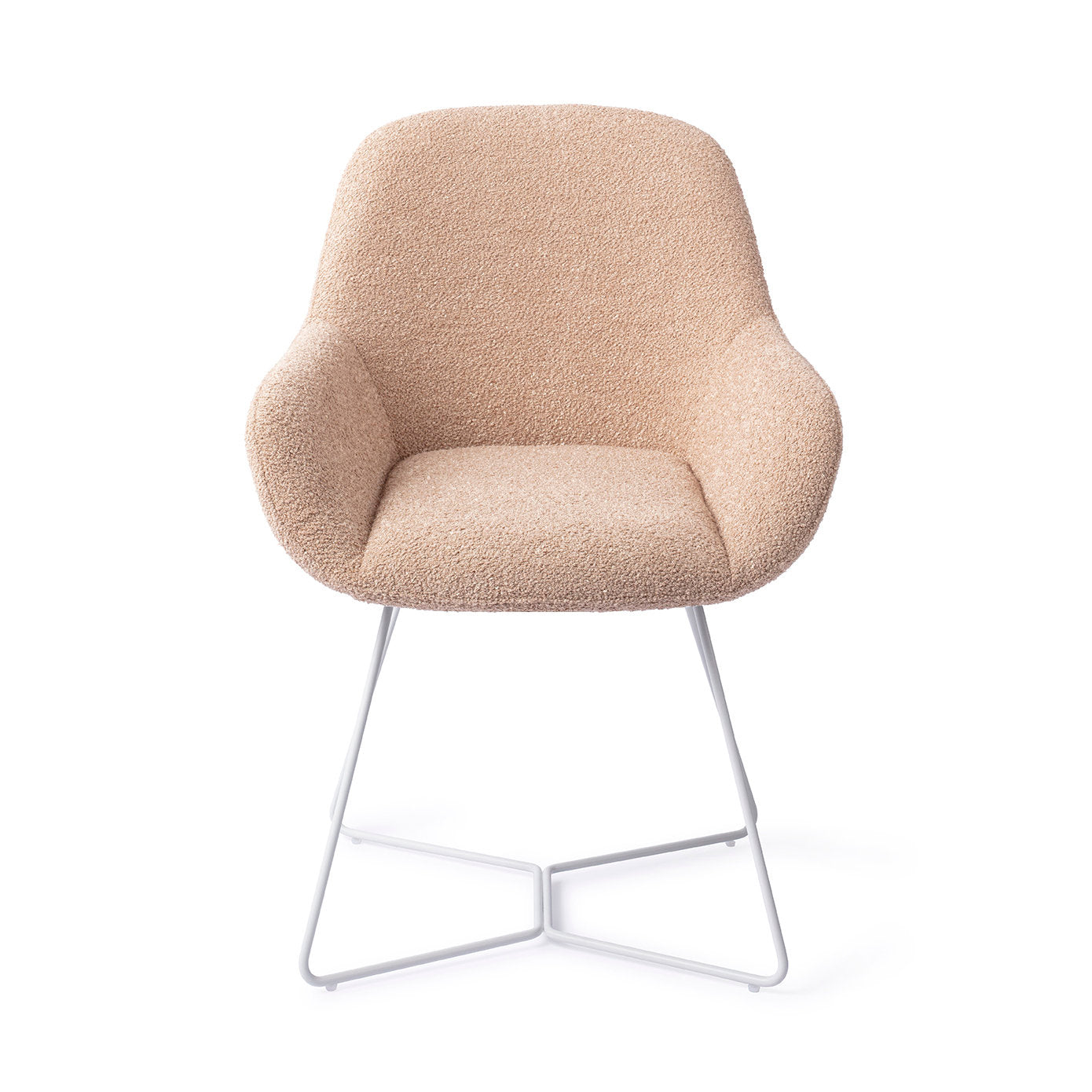 Jesper Home Kushi Flax Relax Eetkamerstoel - Beehive White - KwaliteitWonen.nl