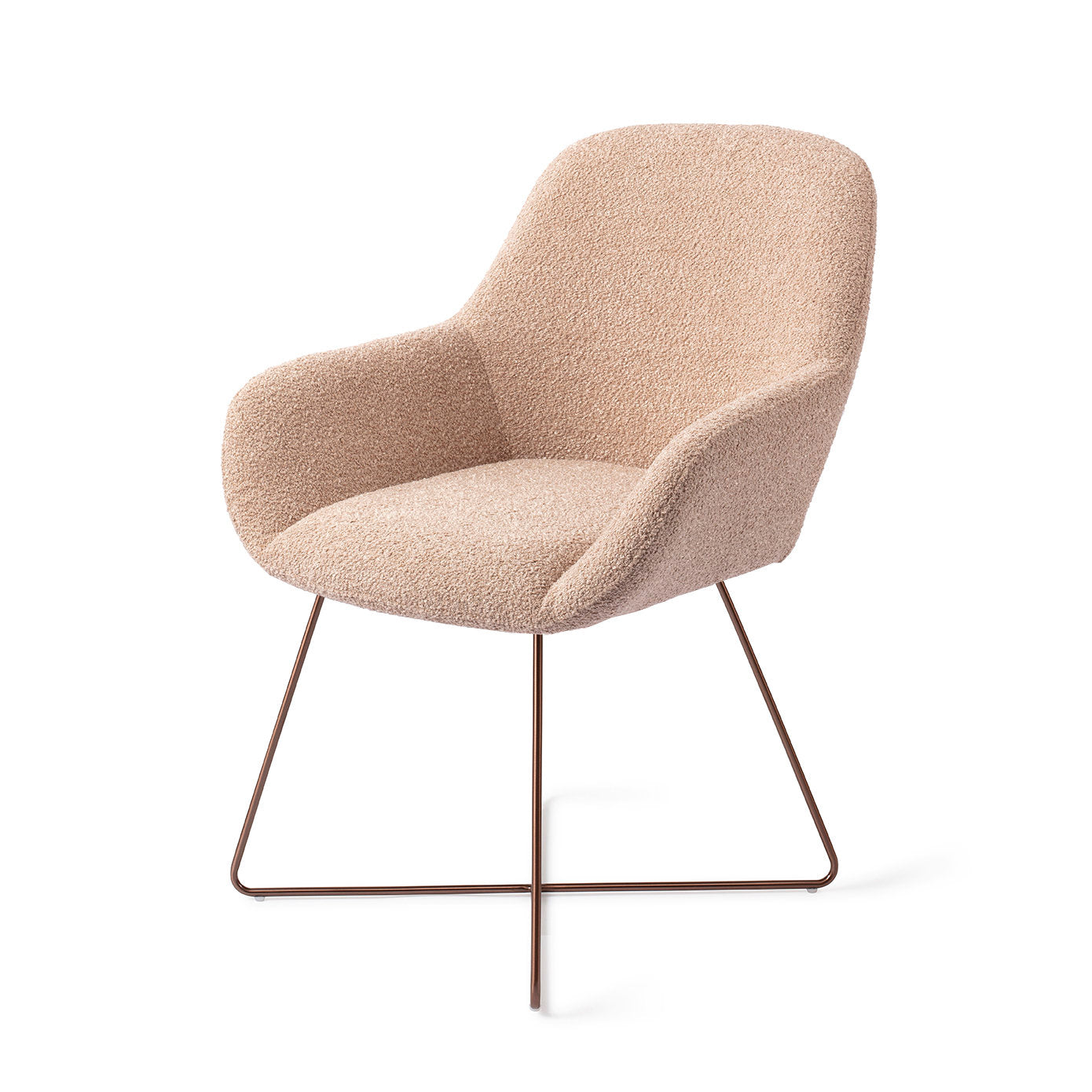 Jesper Home Kushi Flax Relax Eetkamerstoel - Cross Rose - KwaliteitWonen.nl