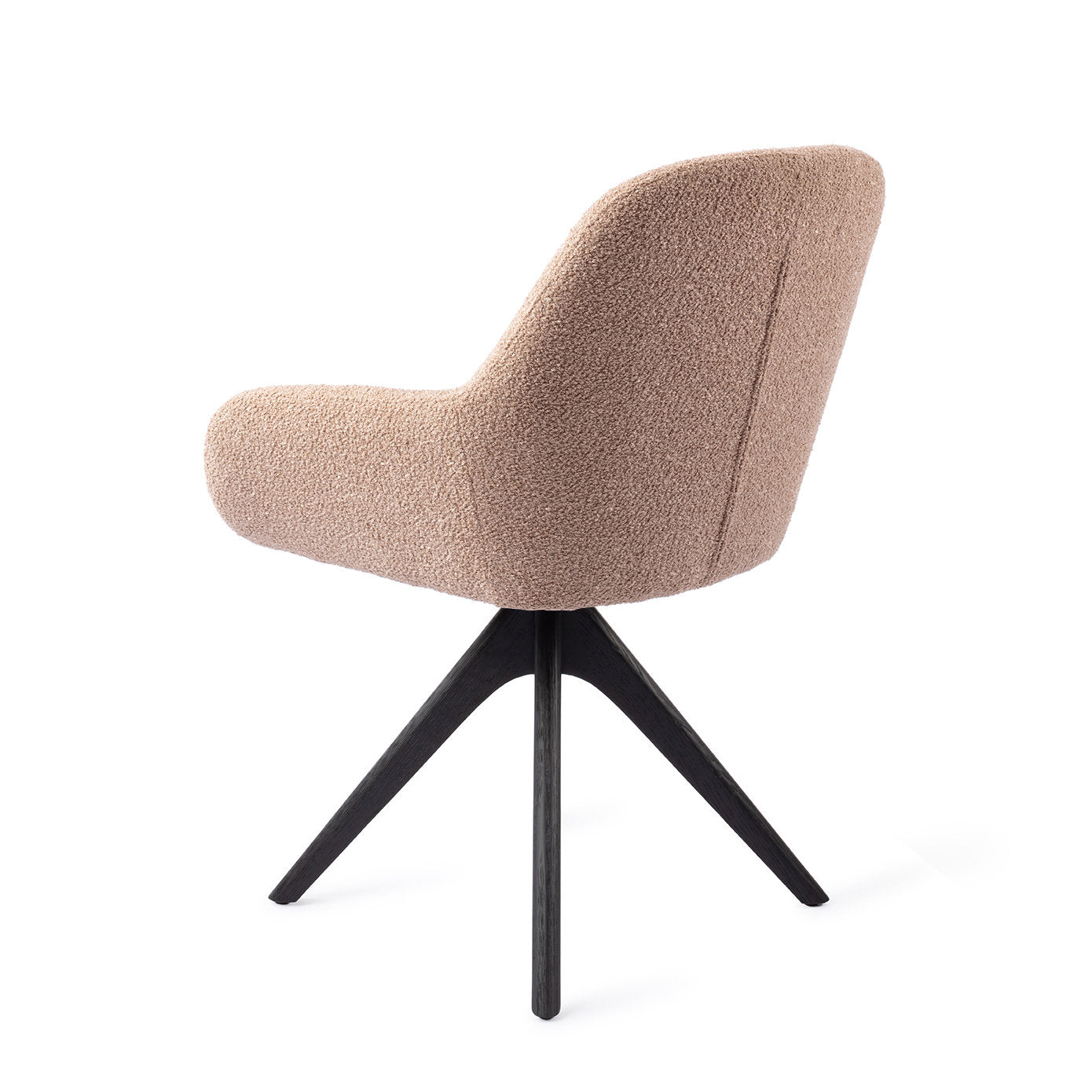 Jesper Home Kushi Flax Relax Eetkamerstoel - Revolve Oak Black - KwaliteitWonen.nl