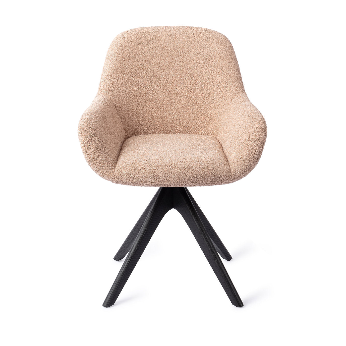 Jesper Home Kushi Flax Relax Eetkamerstoel - Revolve Oak Black - KwaliteitWonen.nl