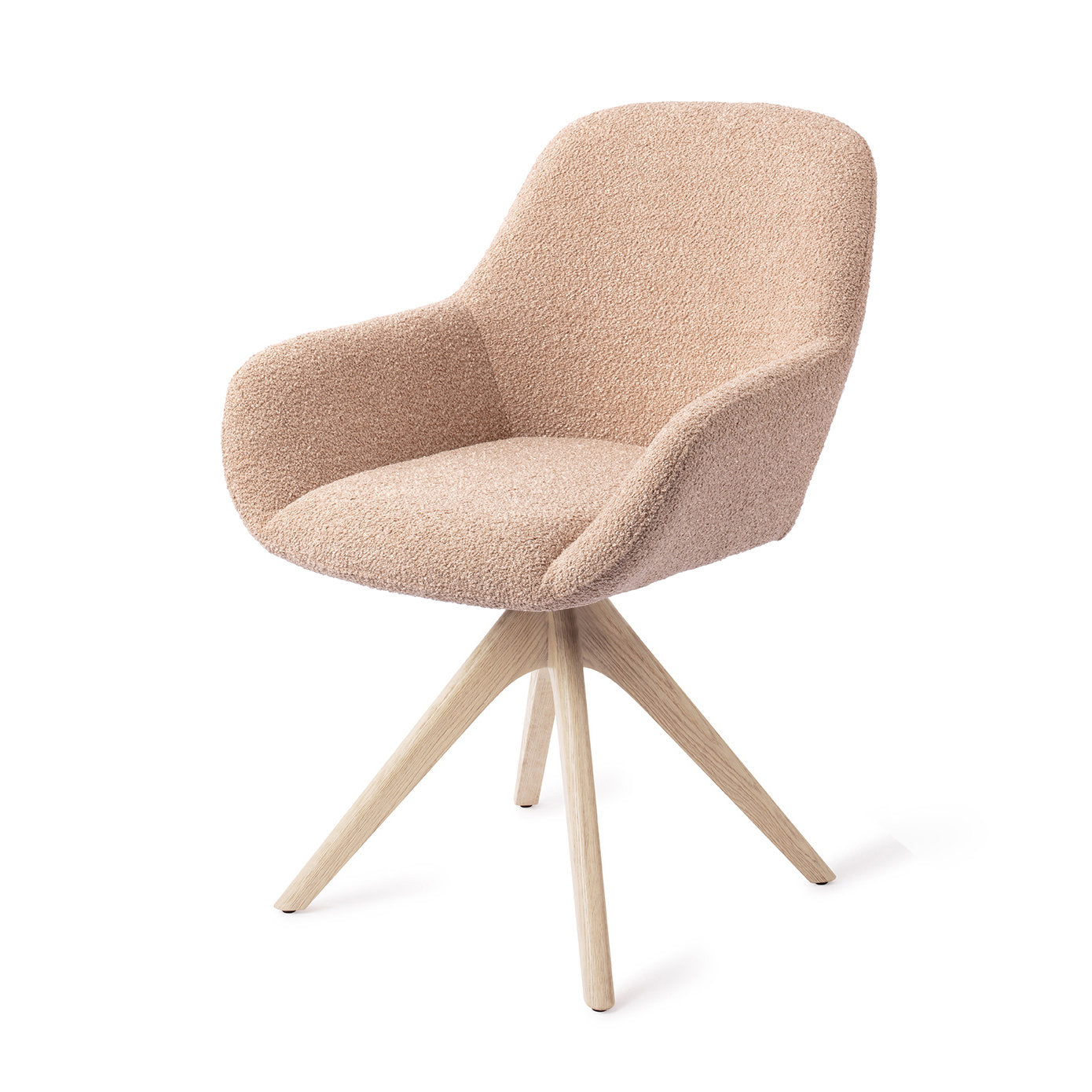 Jesper Home Kushi Flax Relax Eetkamerstoel - Revolve Oak Bleach - KwaliteitWonen.nl
