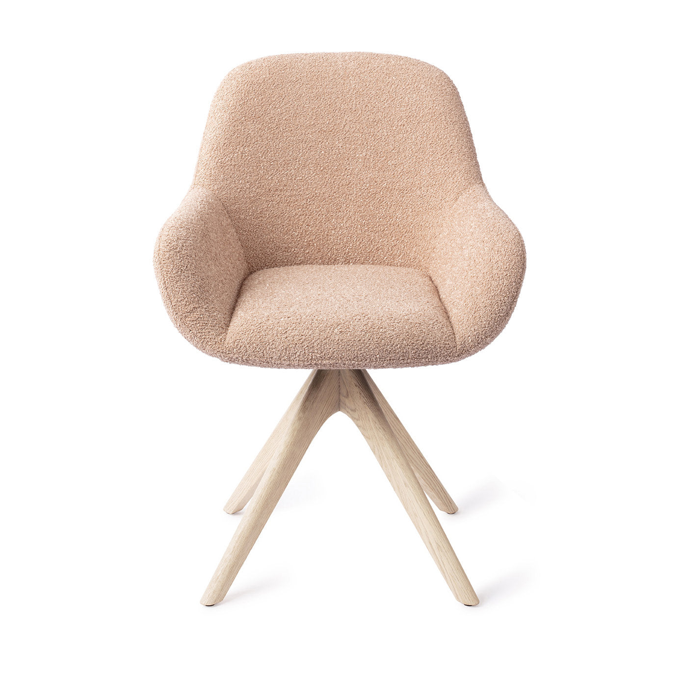 Jesper Home Kushi Flax Relax Eetkamerstoel - Revolve Oak Bleach - KwaliteitWonen.nl