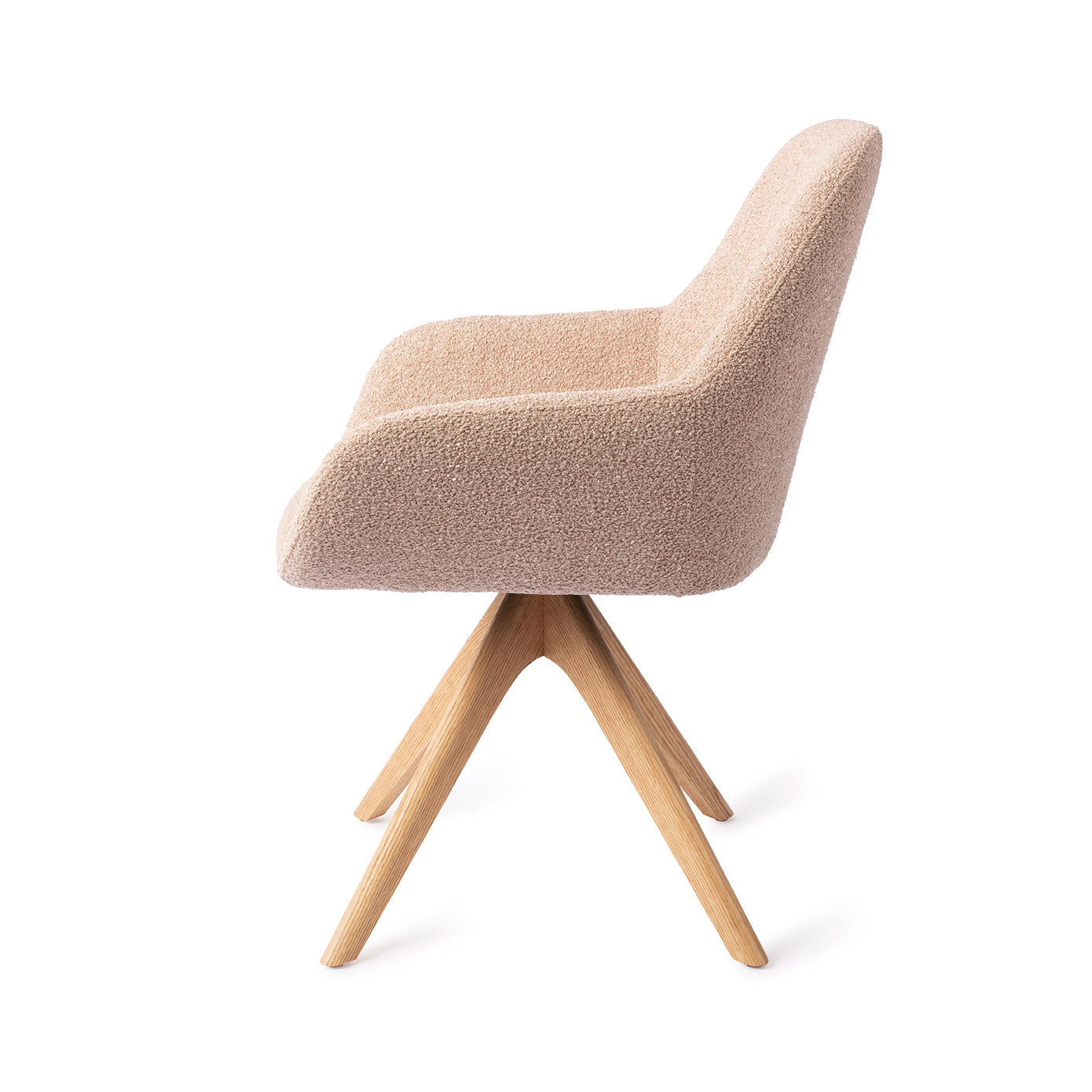 Jesper Home Kushi Flax Relax Eetkamerstoel - Revolve Oak Natural - KwaliteitWonen.nl