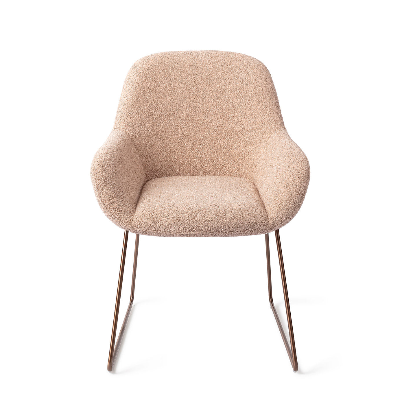 Jesper Home Kushi Flax Relax Eetkamerstoel - Slide Rose - KwaliteitWonen.nl