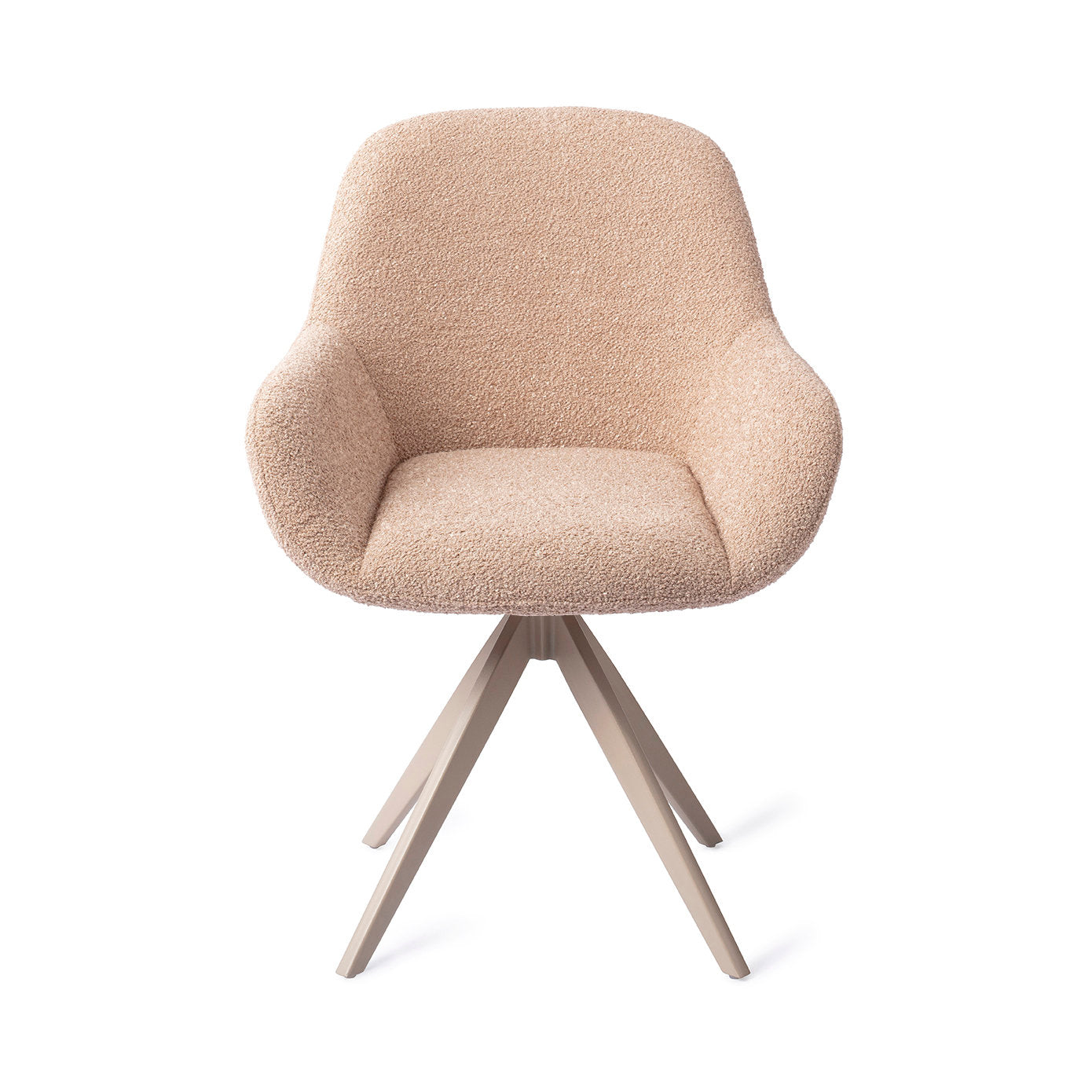 Jesper Home Kushi Flax Relax Eetkamerstoel - Turn Beige - KwaliteitWonen.nl