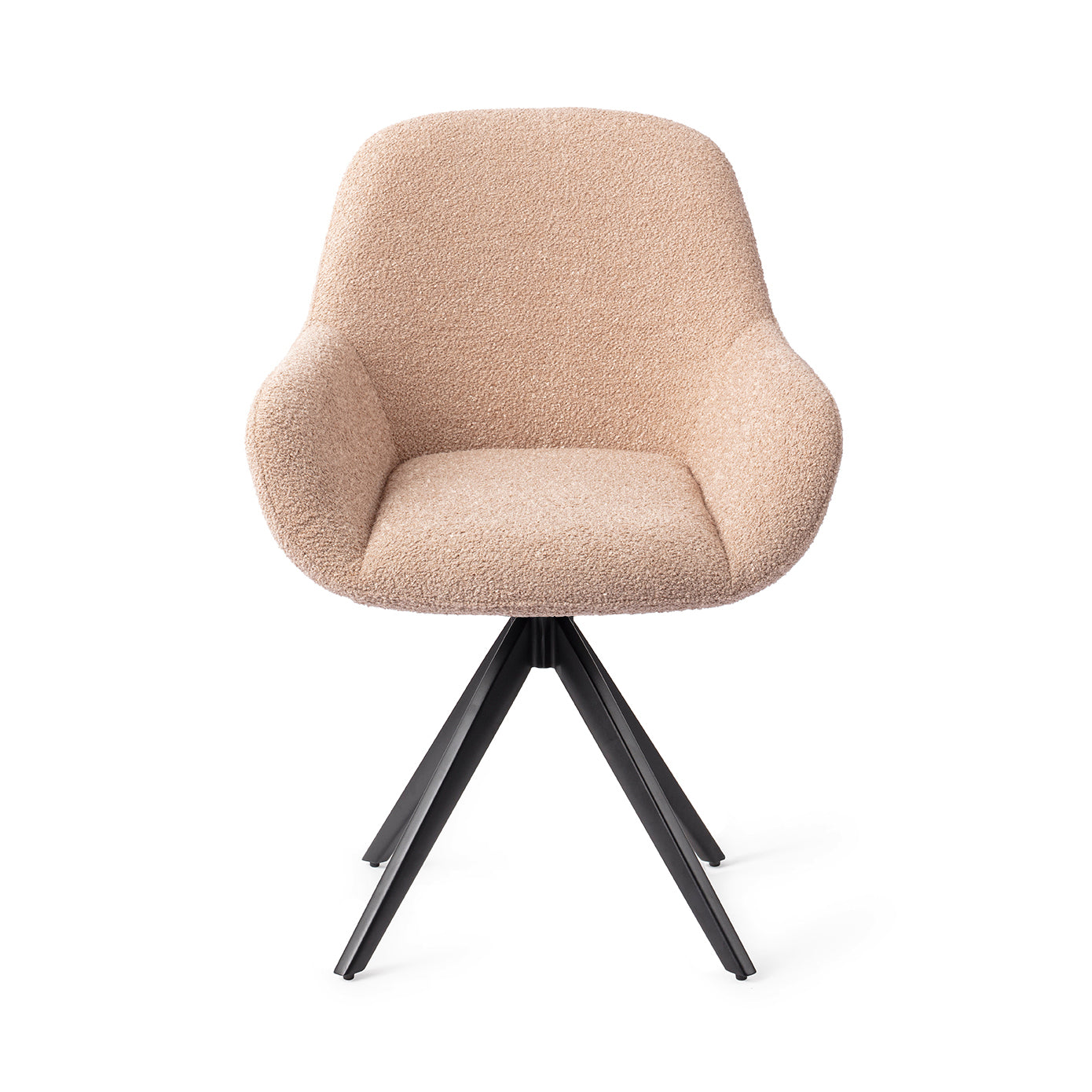 Jesper Home Kushi Flax Relax Eetkamerstoel - Turn Black - KwaliteitWonen.nl