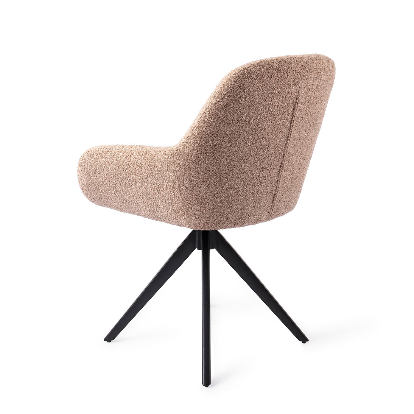 Jesper Home Kushi Flax Relax Eetkamerstoel - Turn Black - KwaliteitWonen.nl
