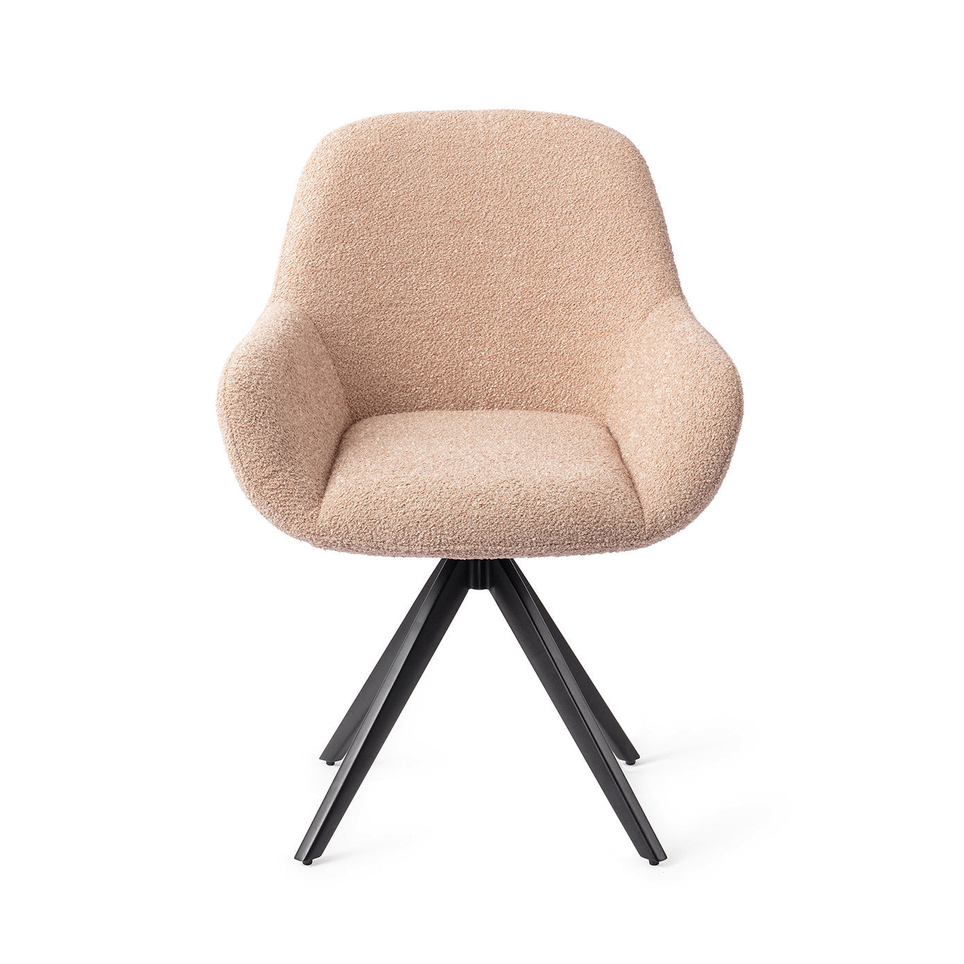 Jesper Home Kushi Flax Relax Eetkamerstoel - Turn Black - KwaliteitWonen.nl