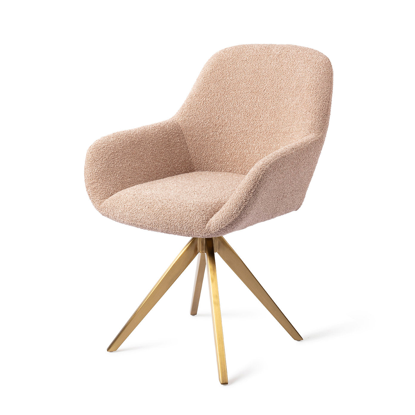 Jesper Home Kushi Flax Relax Eetkamerstoel - Turn Gold - KwaliteitWonen.nl