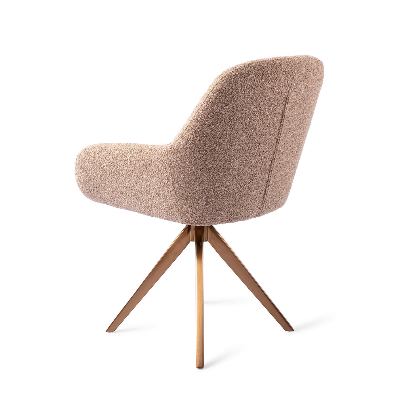 Jesper Home Kushi Flax Relax Eetkamerstoel - Turn Rose - KwaliteitWonen.nl