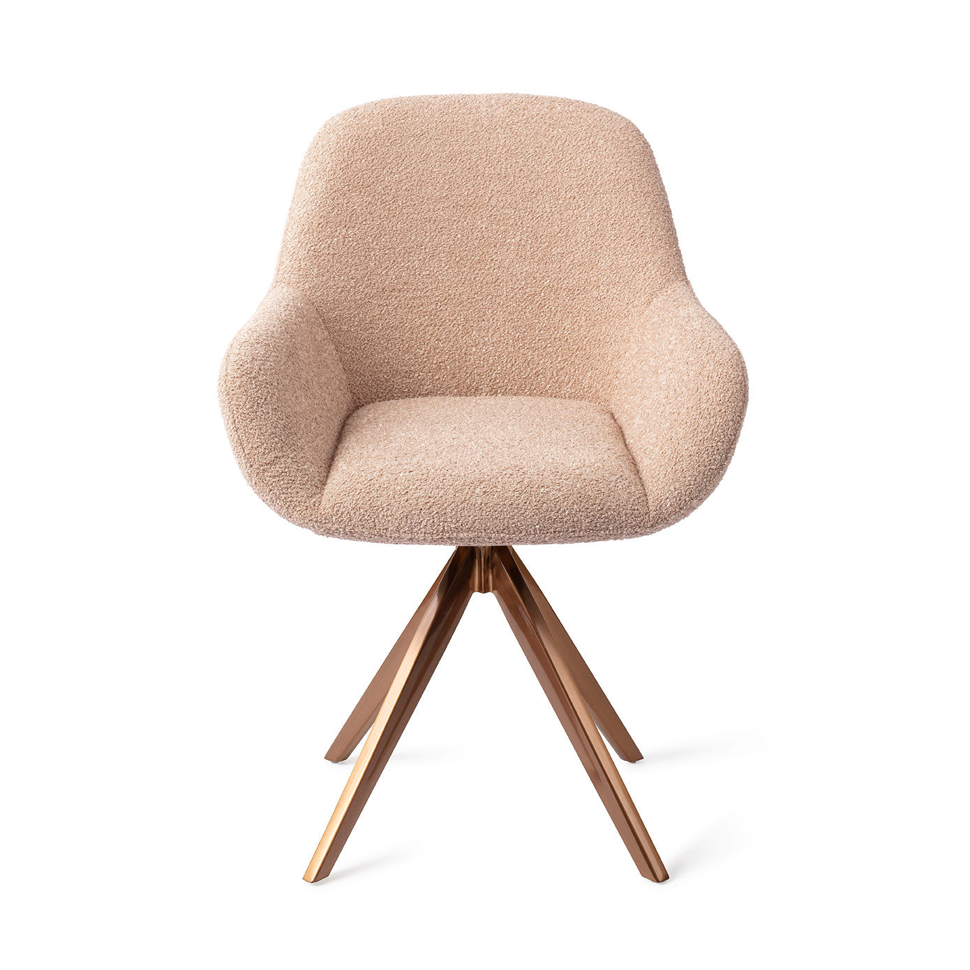 Jesper Home Kushi Flax Relax Eetkamerstoel - Turn Rose - KwaliteitWonen.nl