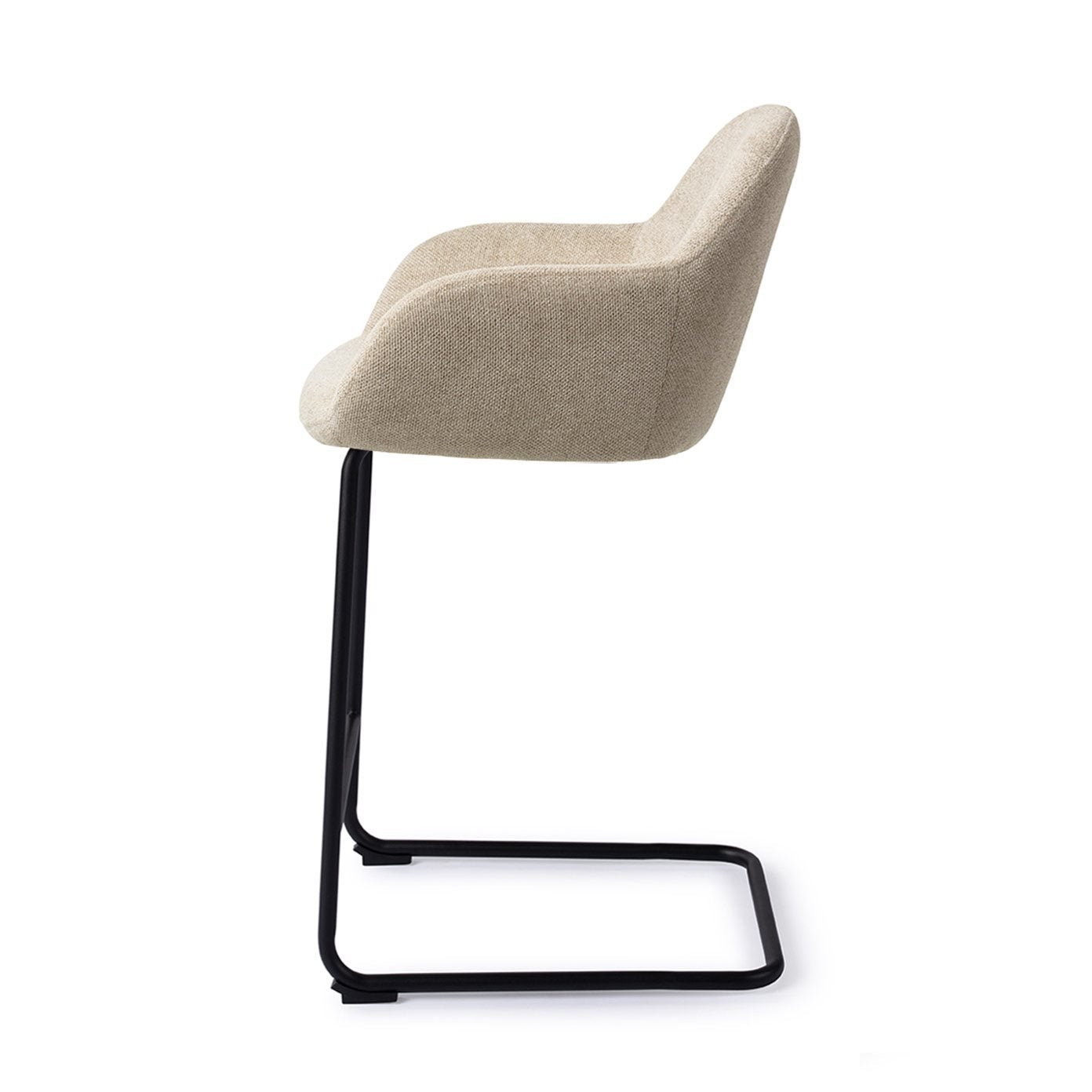 Jesper Home Kushi Ivory Ivy Barkruk - Arch Black (L) - KwaliteitWonen.nl