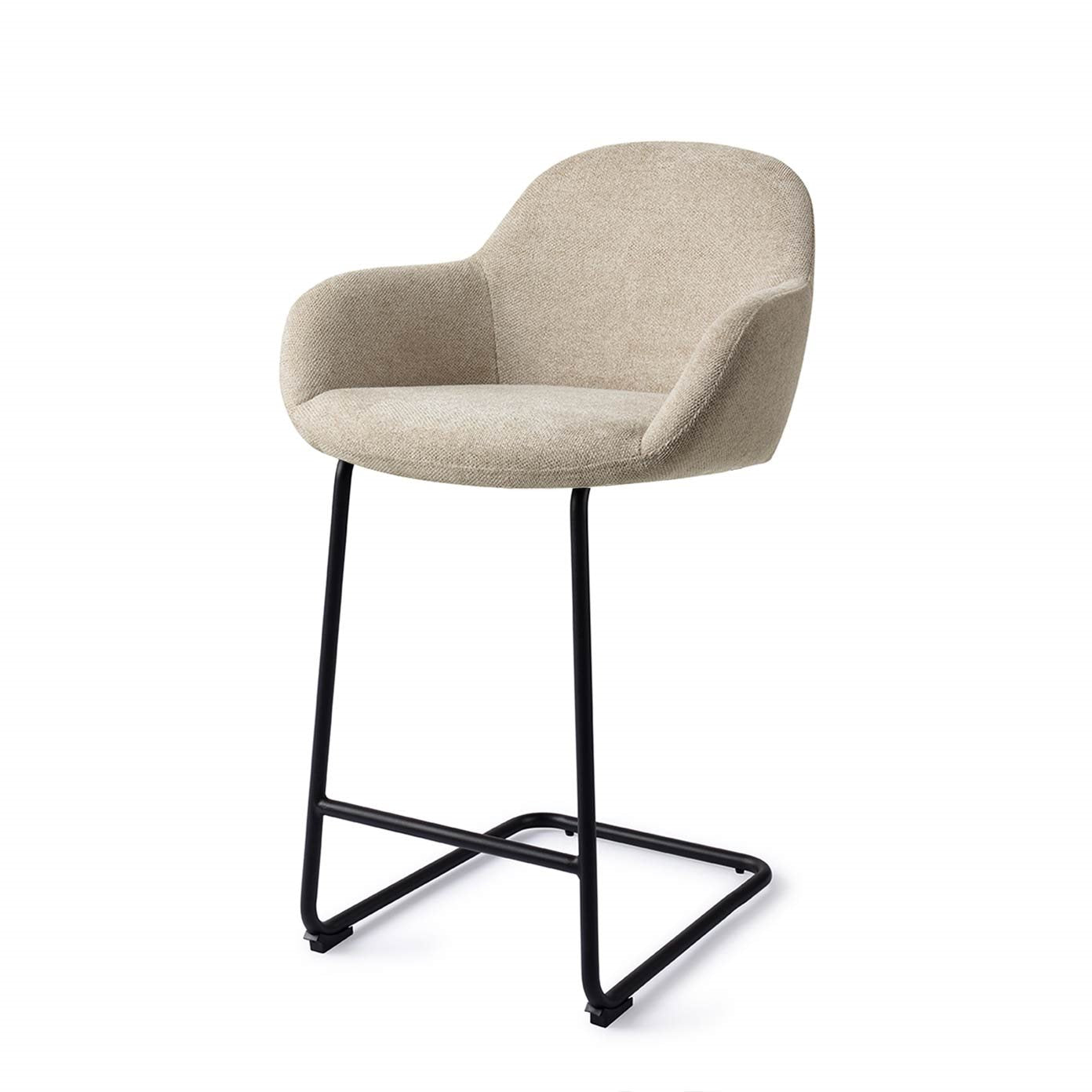 Jesper Home Kushi Ivory Ivy Barkruk - Arch Black (L) - KwaliteitWonen.nl