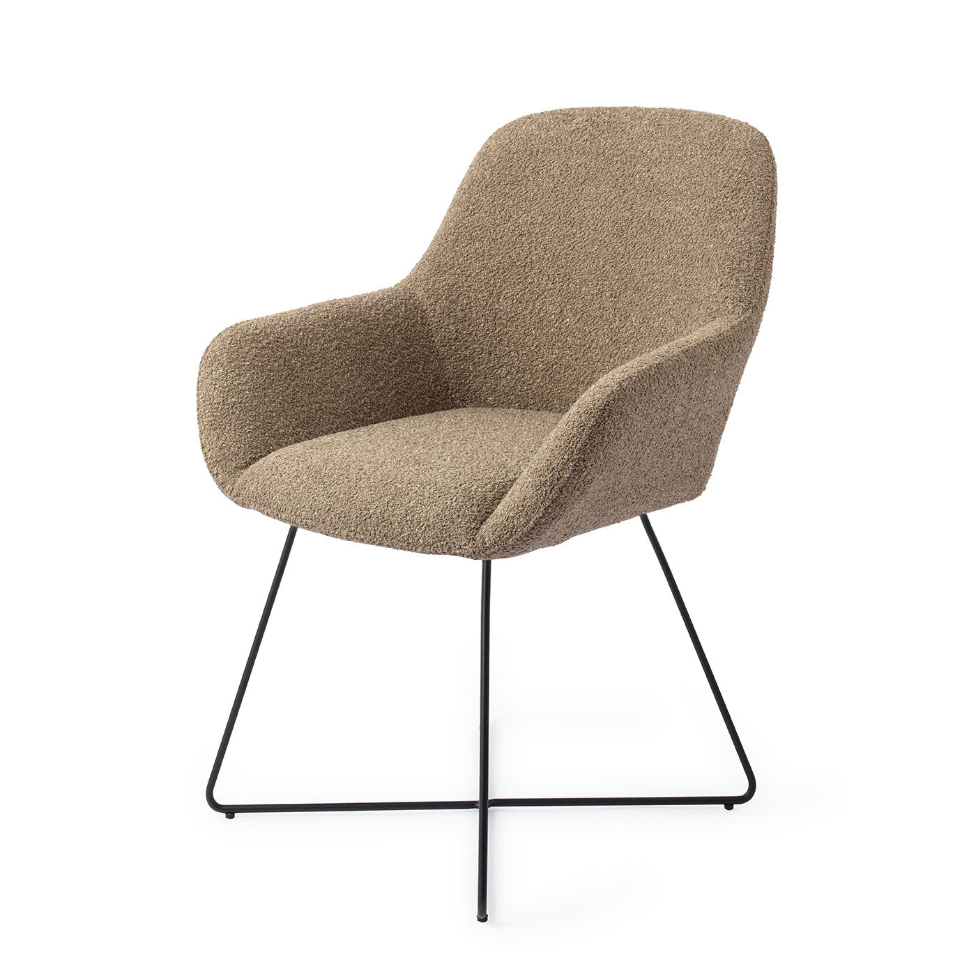 Jesper Home Kushi Moss Meadow Eetkamerstoel - Cross Black - KwaliteitWonen.nl