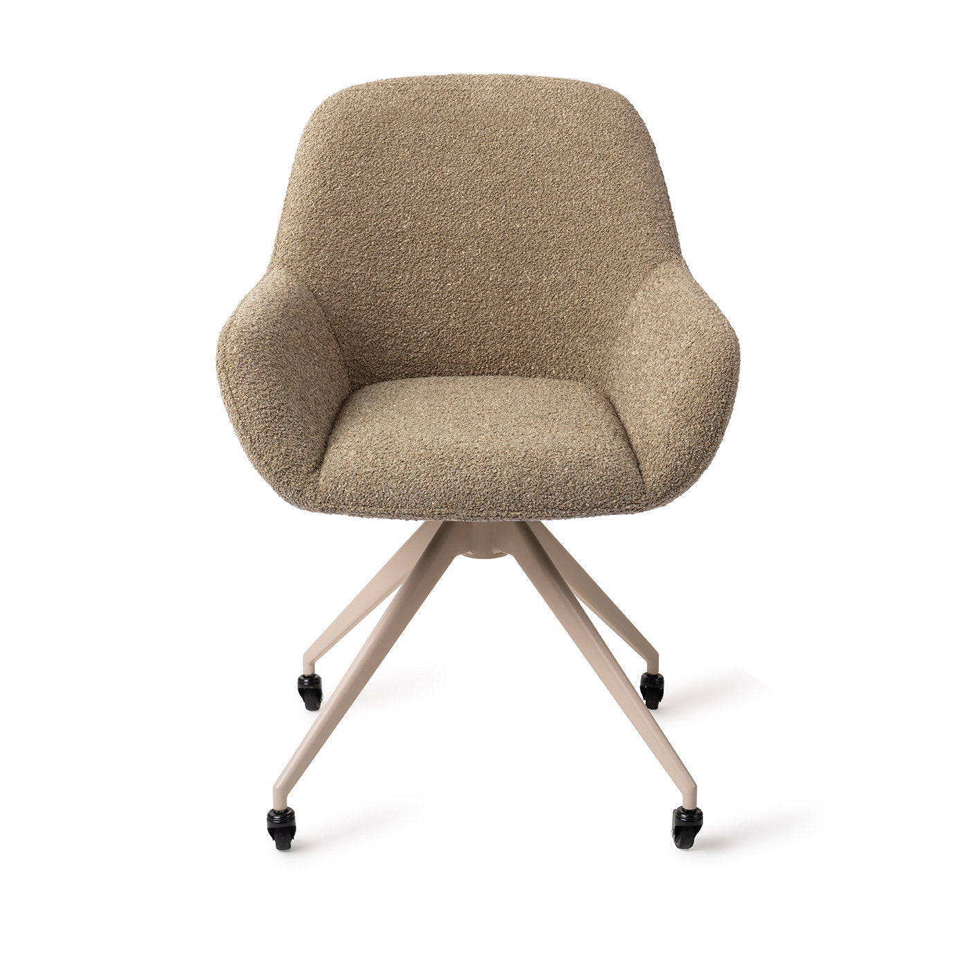 Jesper Home Kushi Moss Meadow Eetkamerstoel - Glide Beige - KwaliteitWonen.nl