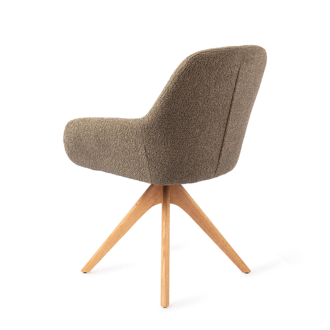 Jesper Home Kushi Moss Meadow Eetkamerstoel - Revolve Oak Natural - KwaliteitWonen.nl