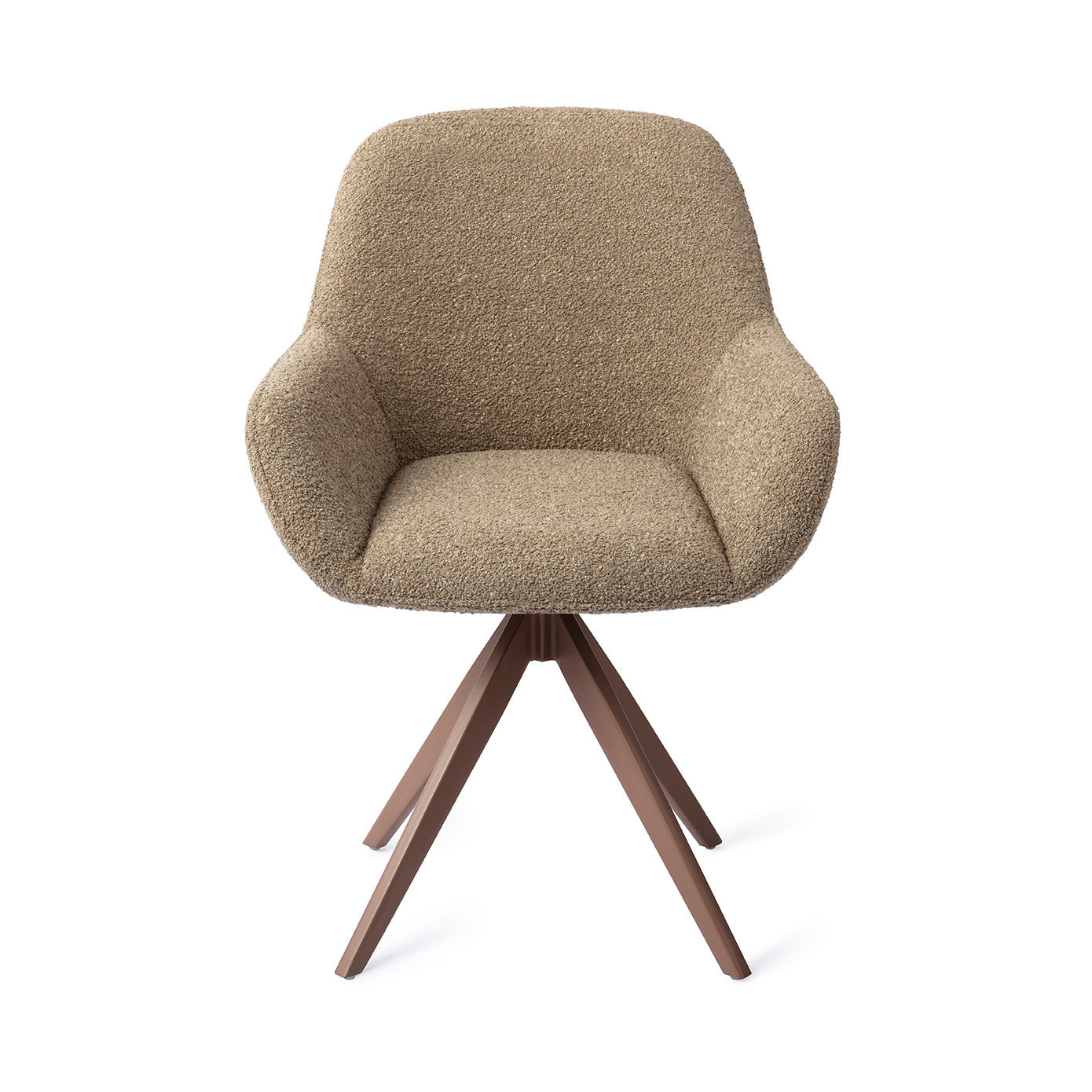 Jesper Home Kushi Moss Meadow Eetkamerstoel - Turn Brown - KwaliteitWonen.nl