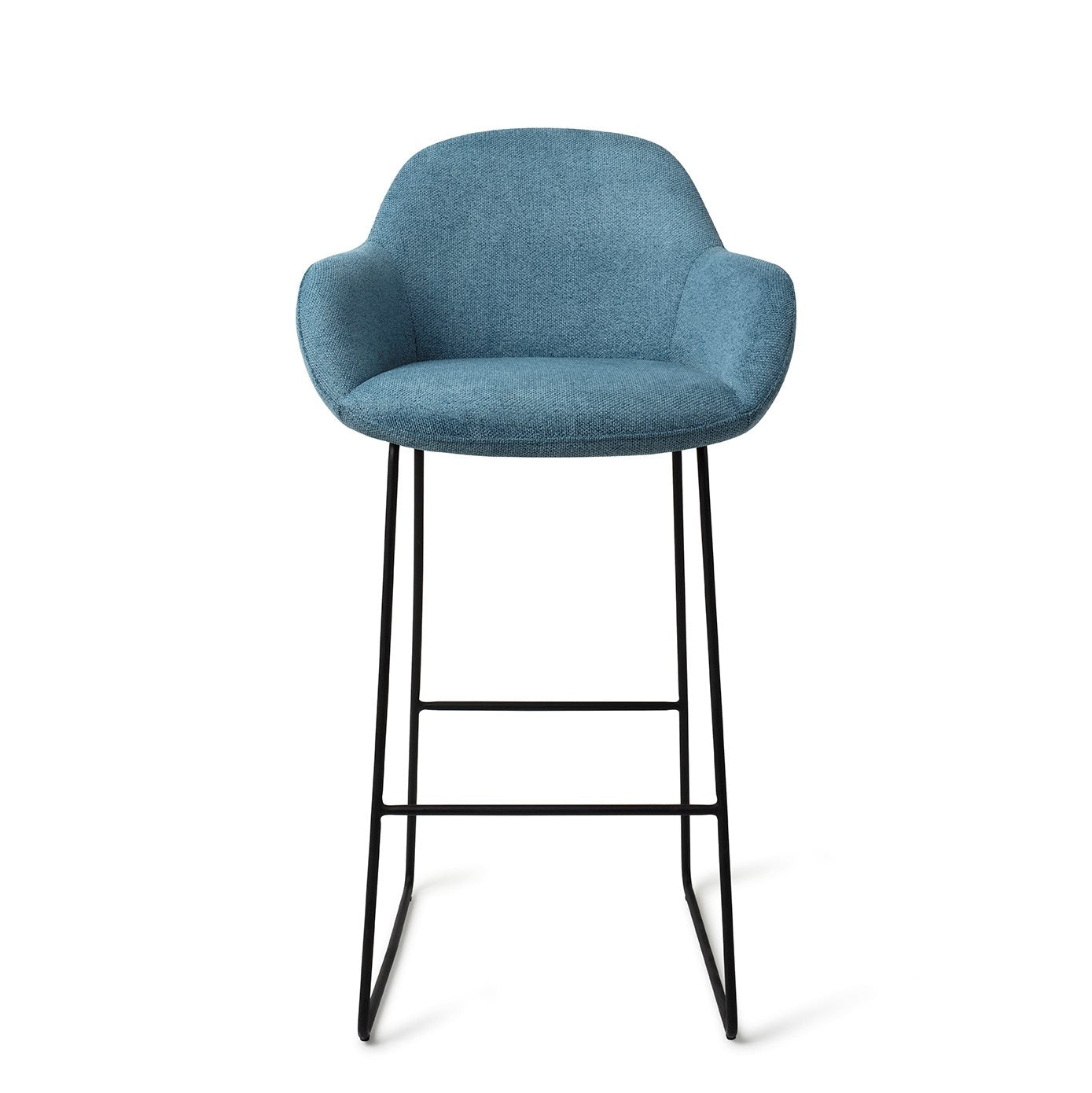 Jesper Home Kushi Ocean Eyes Barkruk - Slide Black (H) - KwaliteitWonen.nl
