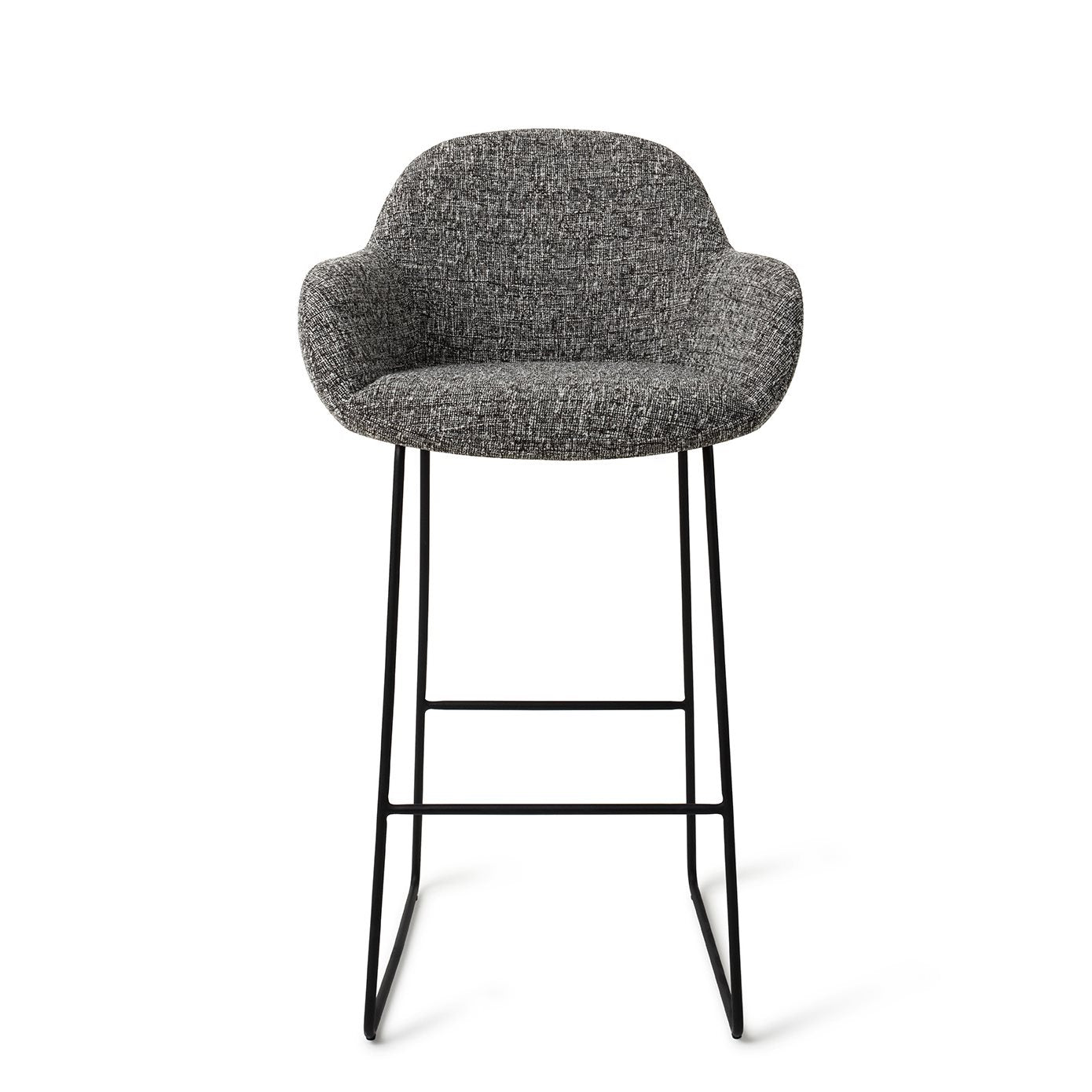 Jesper Home Kushi Skyfall Barkruk - Slide Black (H) - KwaliteitWonen.nl