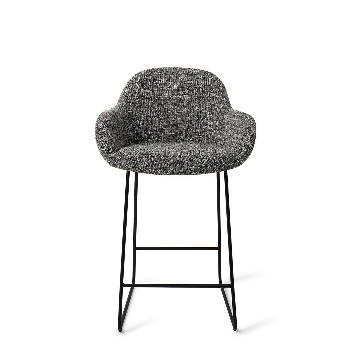 Jesper Home Kushi Skyfall Barkruk - Slide Black (L) - KwaliteitWonen.nl