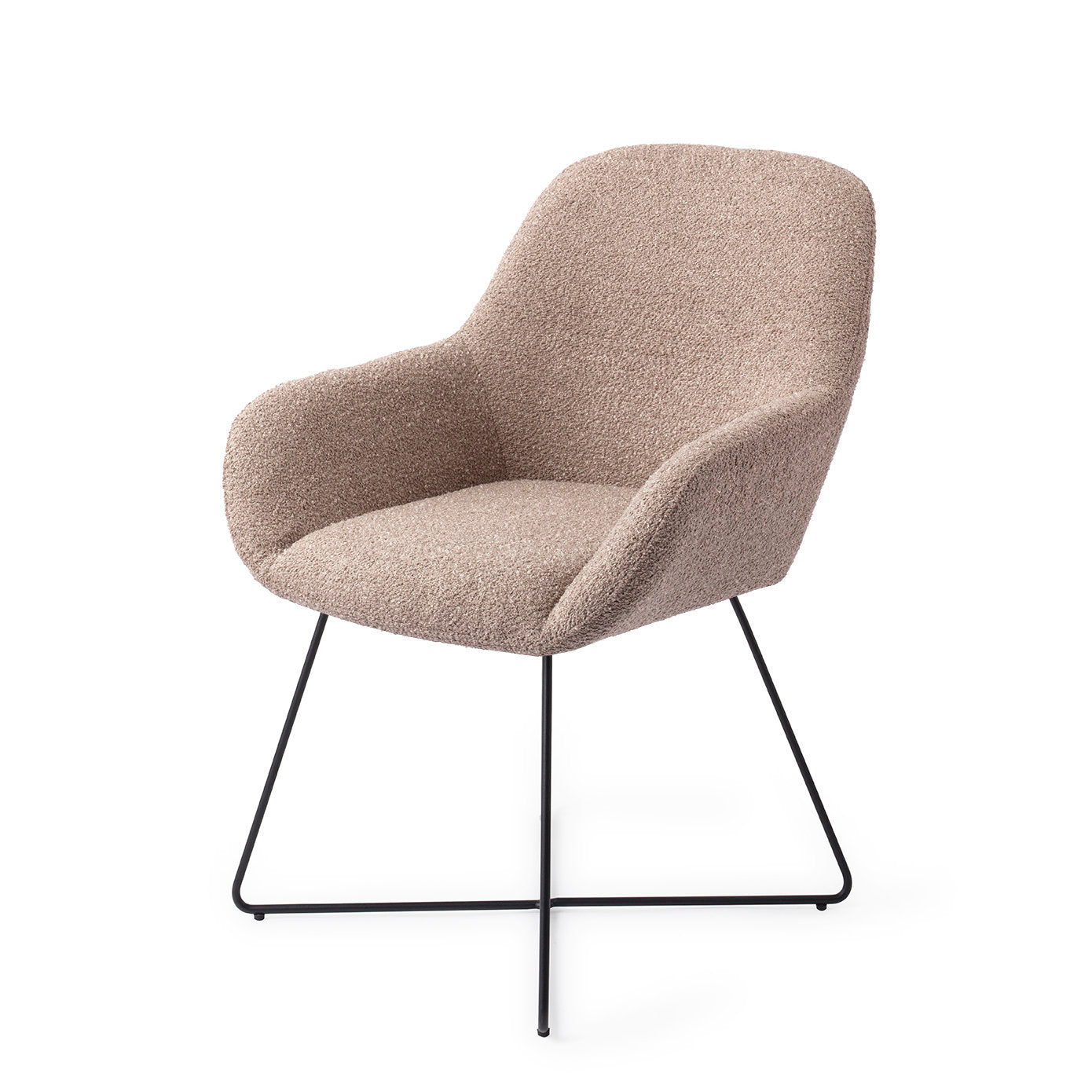 Jesper Home Kushi Stone Haze Eetkamerstoel - Cross Black - KwaliteitWonen.nl