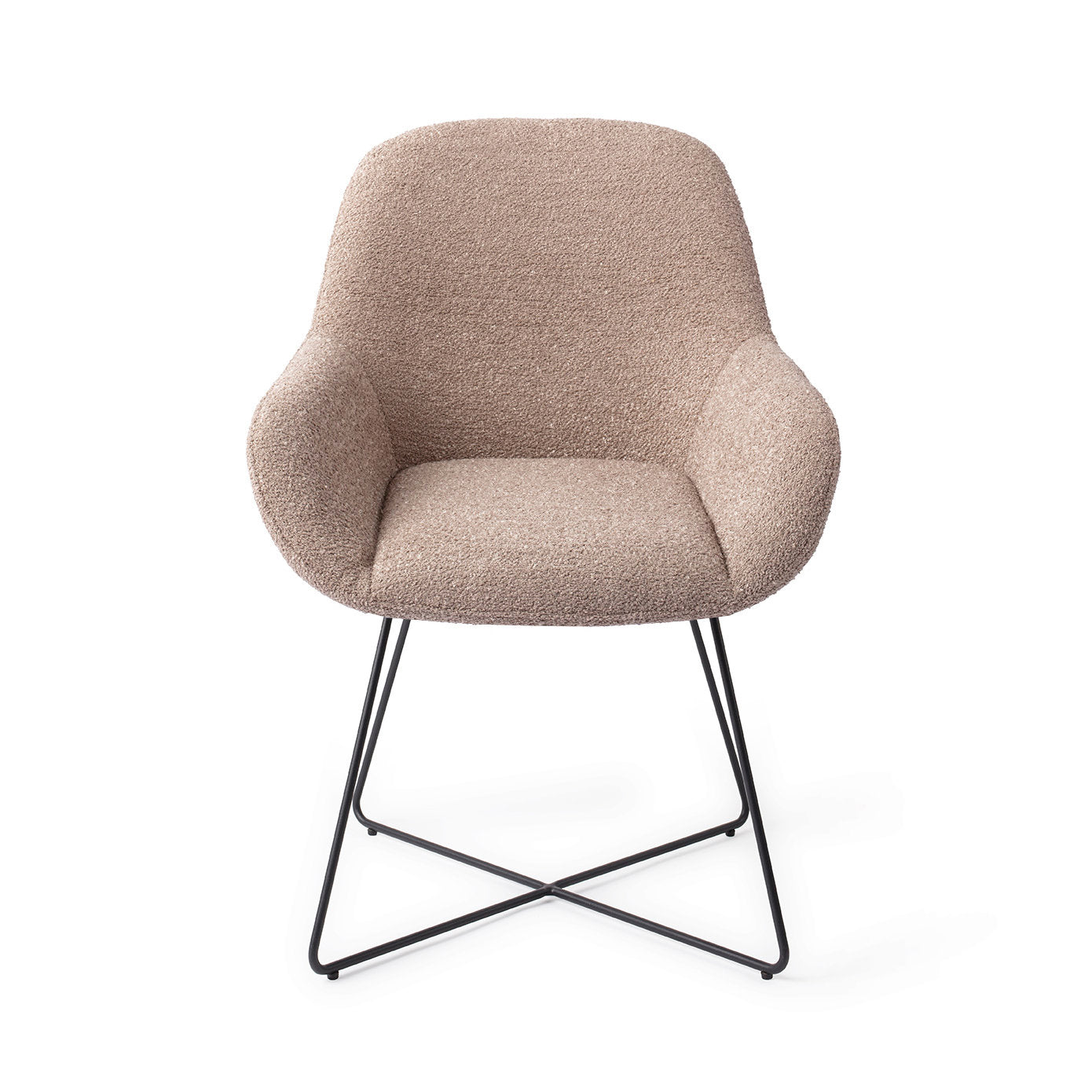 Jesper Home Kushi Stone Haze Eetkamerstoel - Cross Black - KwaliteitWonen.nl