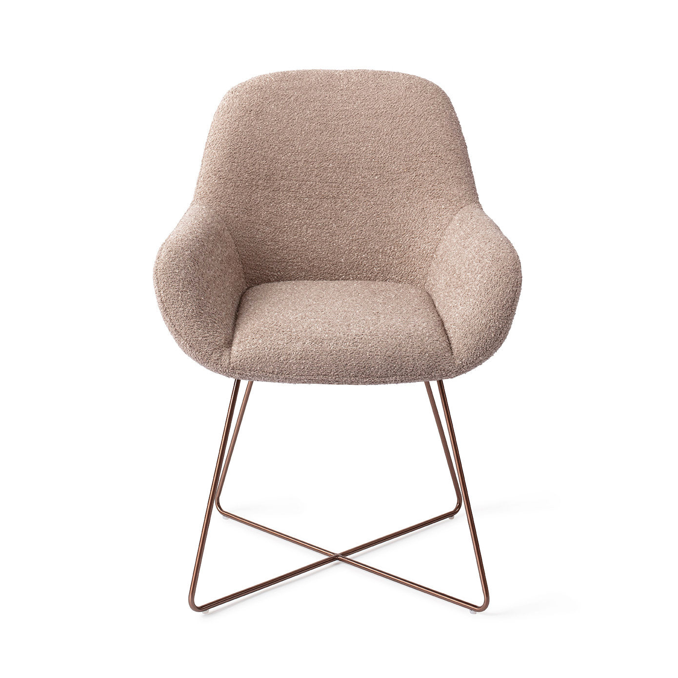 Jesper Home Kushi Stone Haze Eetkamerstoel - Cross Rose - KwaliteitWonen.nl
