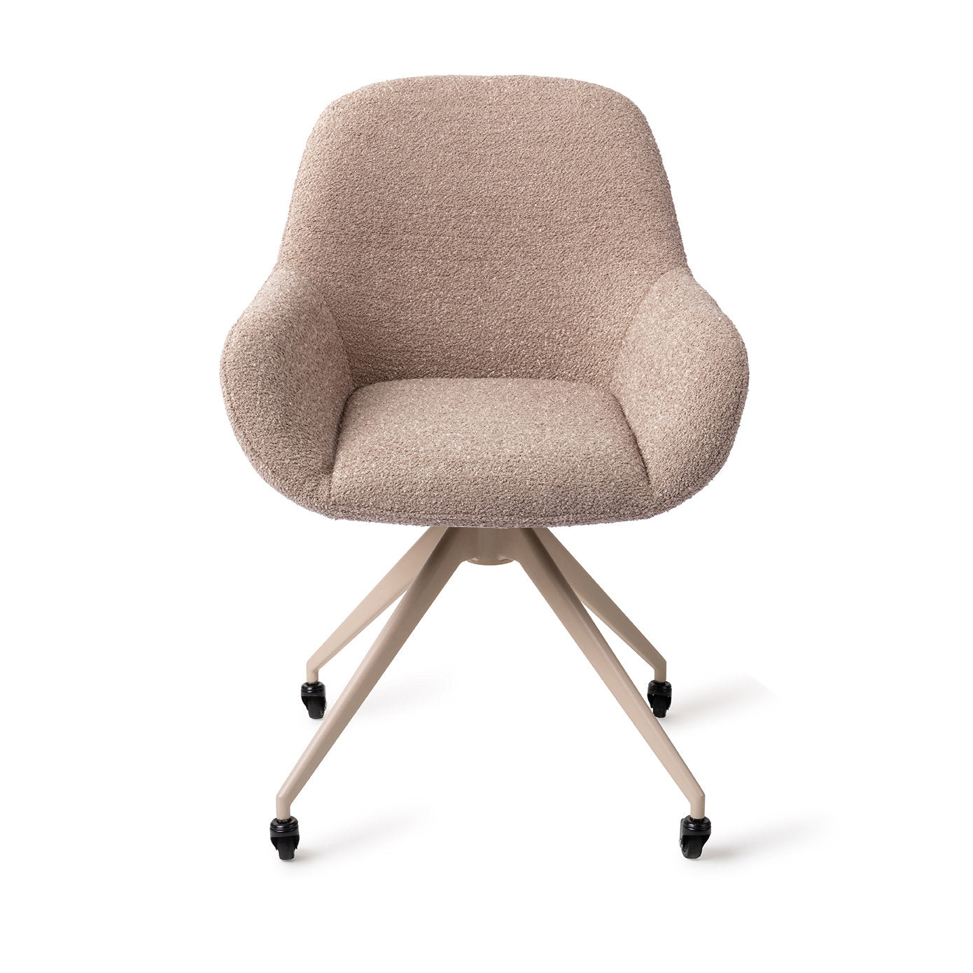 Jesper Home Kushi Stone Haze Eetkamerstoel - Glide Beige - KwaliteitWonen.nl