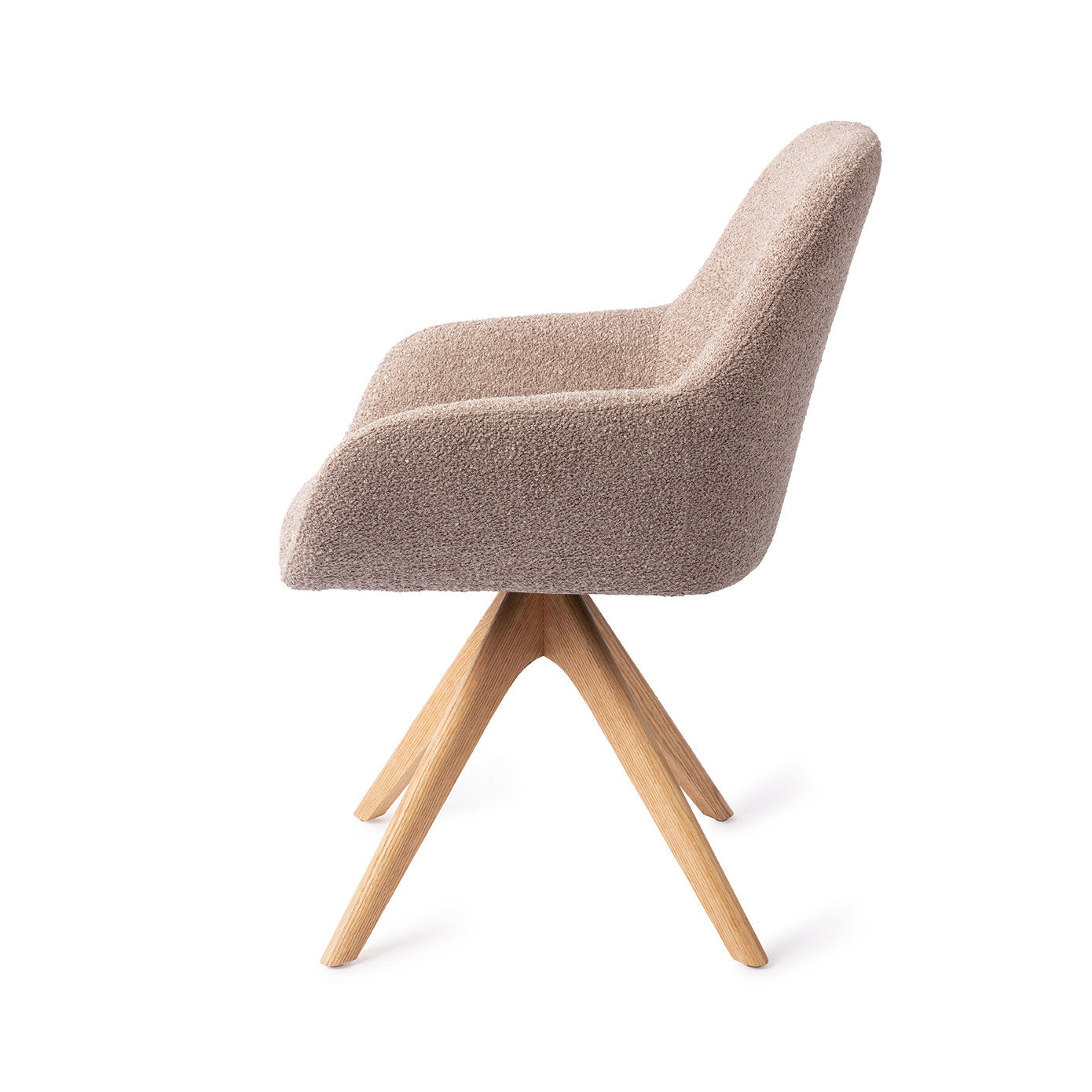 Jesper Home Kushi Stone Haze Eetkamerstoel - Revolve Oak Natural - KwaliteitWonen.nl