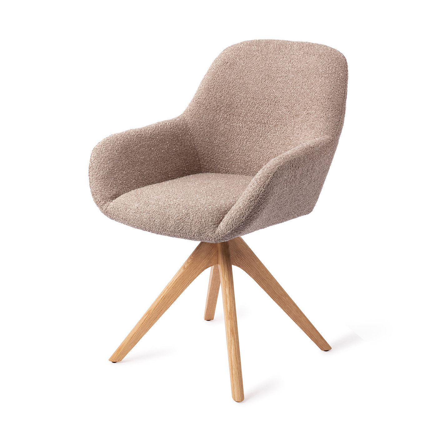Jesper Home Kushi Stone Haze Eetkamerstoel - Revolve Oak Natural - KwaliteitWonen.nl
