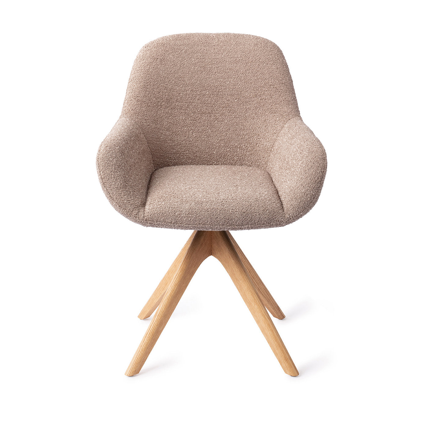 Jesper Home Kushi Stone Haze Eetkamerstoel - Revolve Oak Natural - KwaliteitWonen.nl