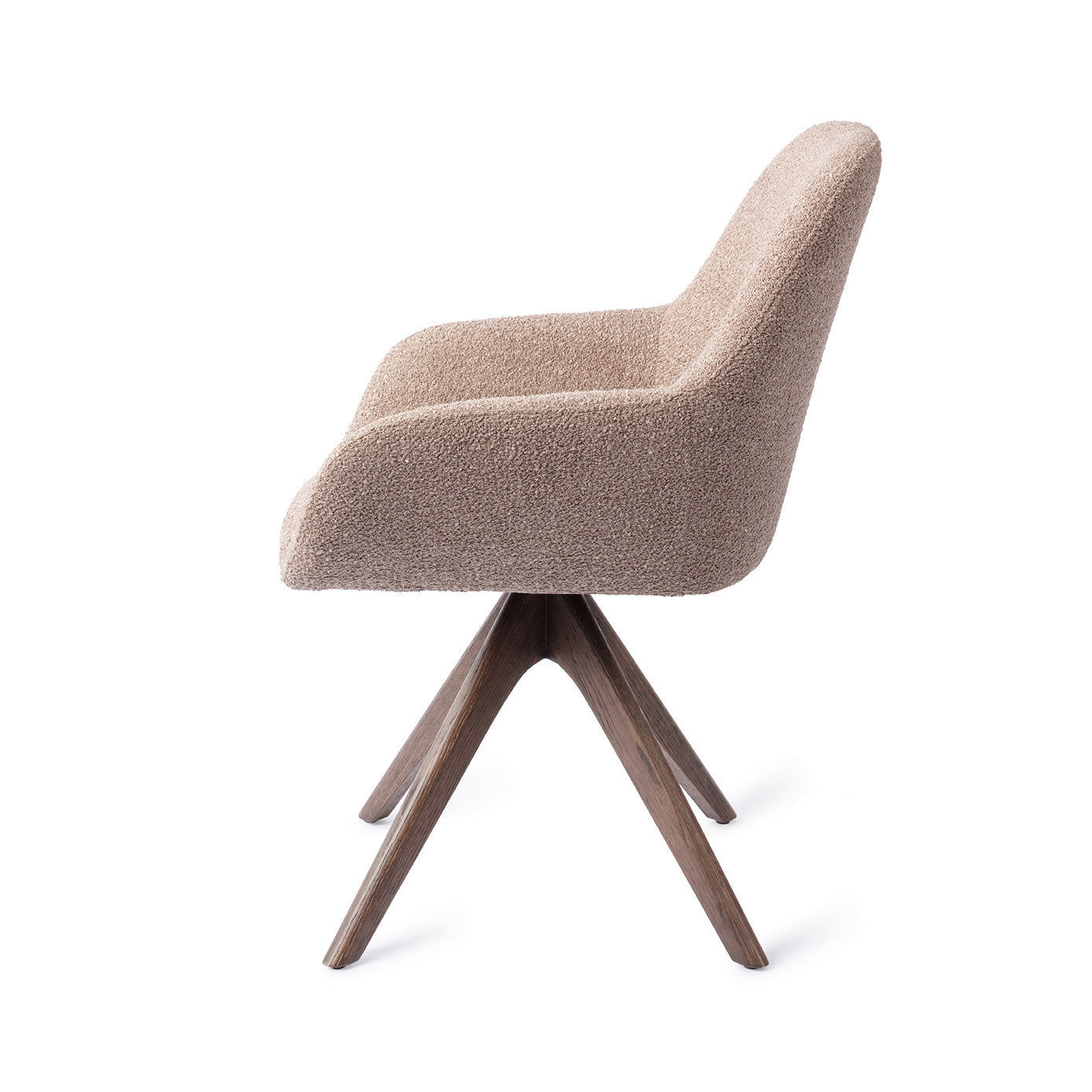 Jesper Home Kushi Stone Haze Eetkamerstoel - Revolve Oak Walnut - KwaliteitWonen.nl