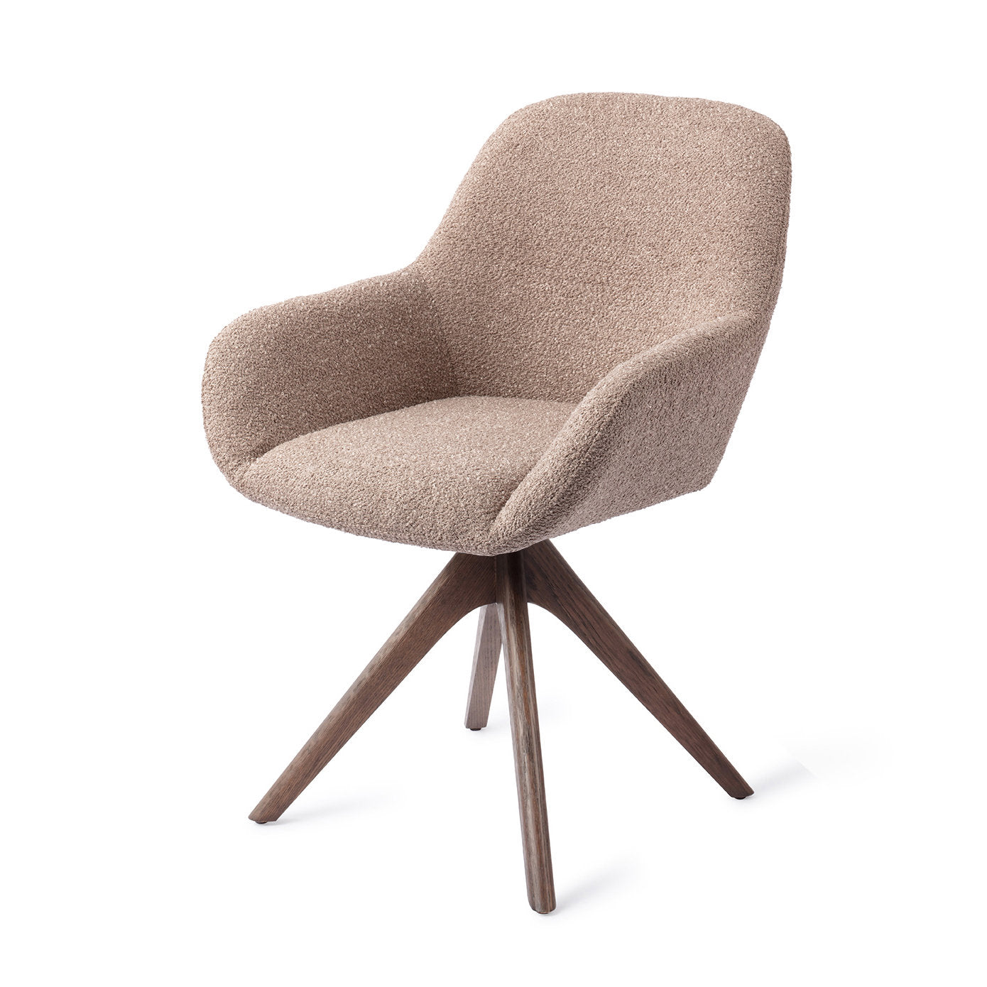 Jesper Home Kushi Stone Haze Eetkamerstoel - Revolve Oak Walnut - KwaliteitWonen.nl
