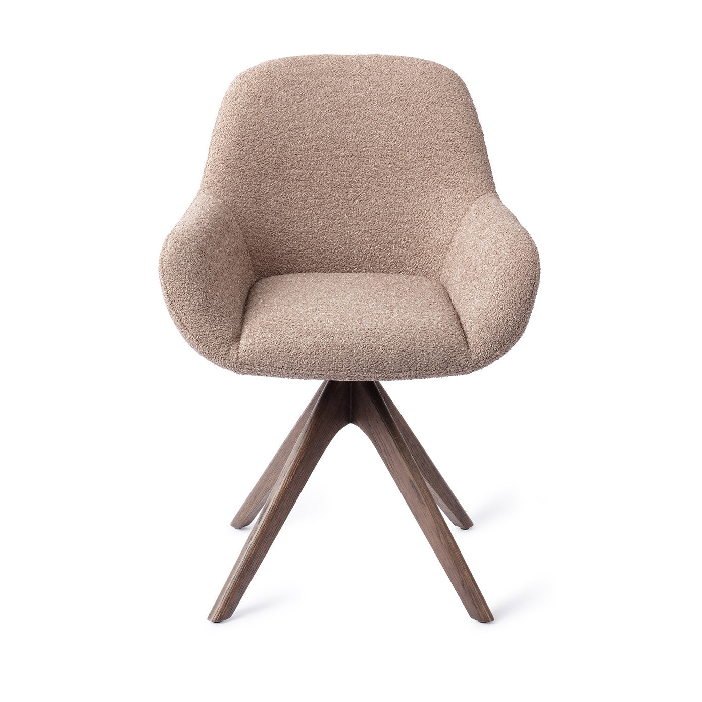 Jesper Home Kushi Stone Haze Eetkamerstoel - Revolve Oak Walnut - KwaliteitWonen.nl