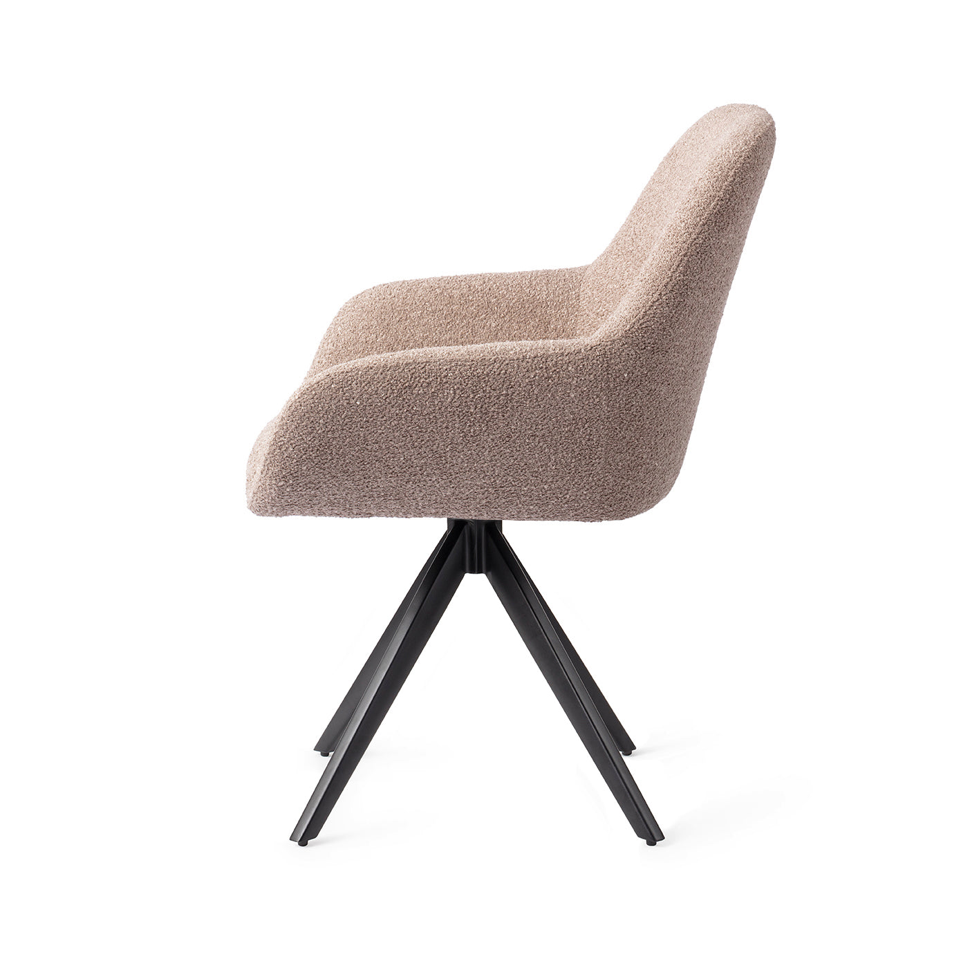 Jesper Home Kushi Stone Haze Eetkamerstoel - Turn Black - KwaliteitWonen.nl