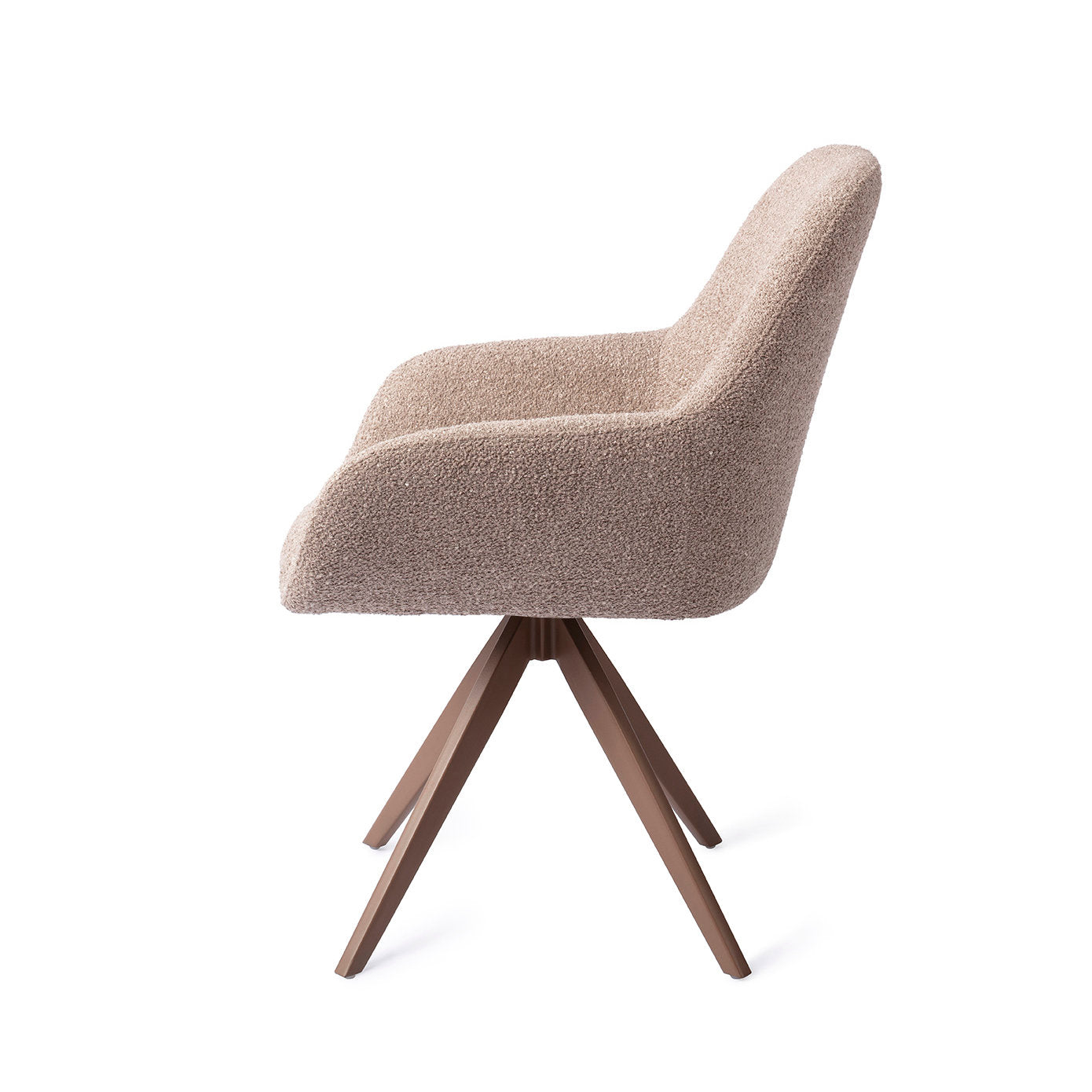 Jesper Home Kushi Stone Haze Eetkamerstoel - Turn Brown - KwaliteitWonen.nl