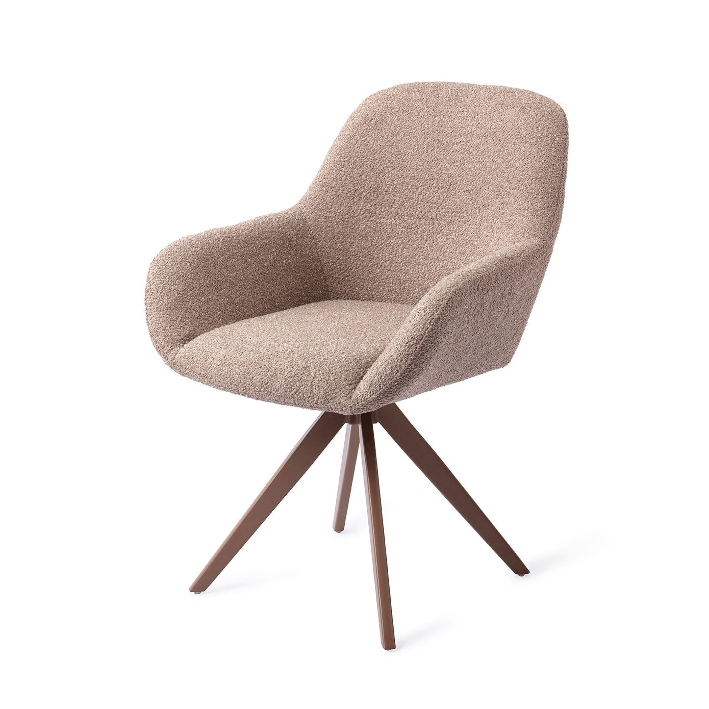 Jesper Home Kushi Stone Haze Eetkamerstoel - Turn Brown - KwaliteitWonen.nl