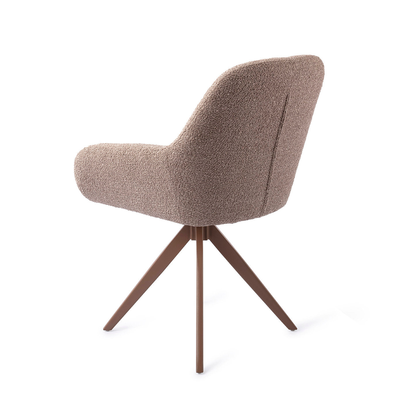 Jesper Home Kushi Stone Haze Eetkamerstoel - Turn Brown - KwaliteitWonen.nl