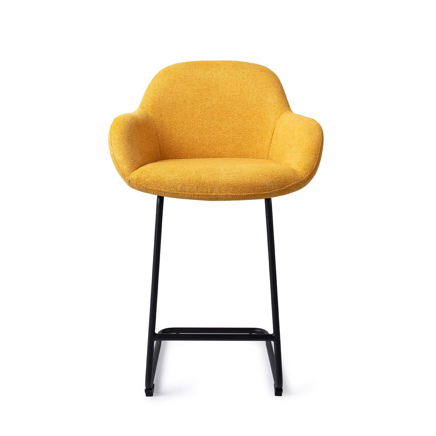 Jesper Home Kushi Sweet Corn Barkruk - Arch Black (L) - KwaliteitWonen.nl