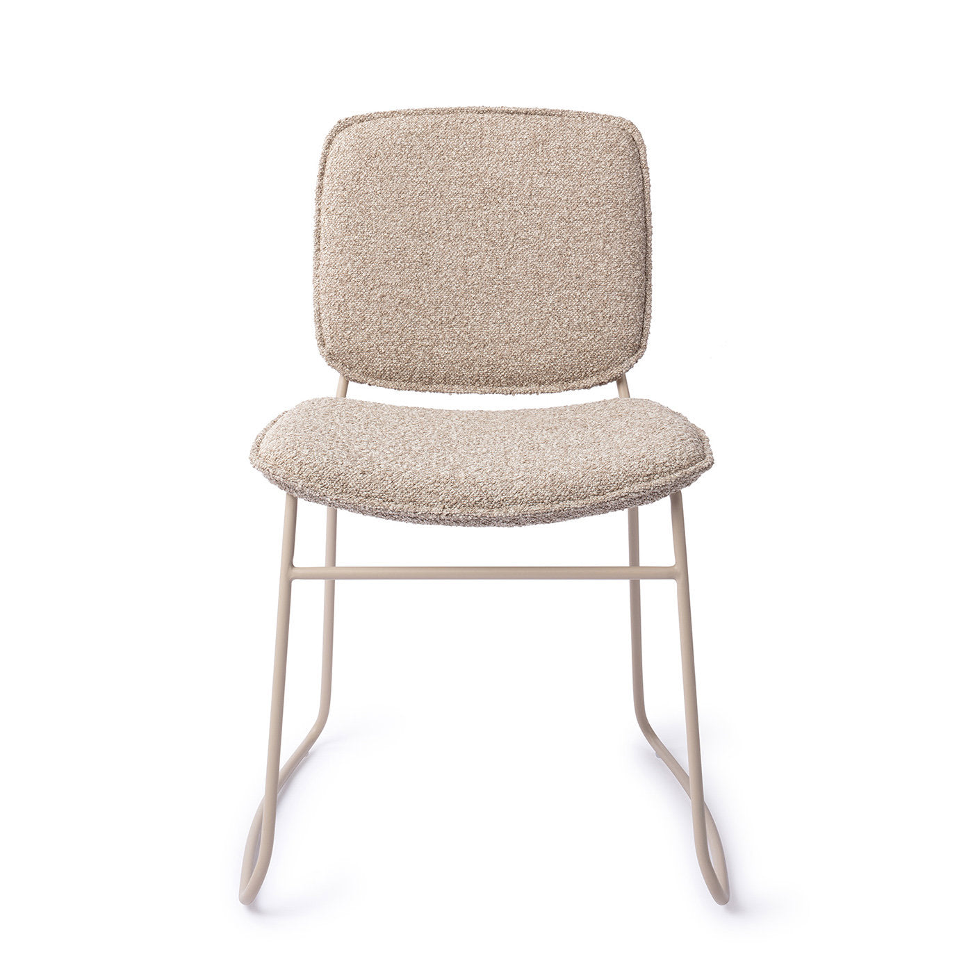 Jesper Home Makio Eetkamerstoel Almond Knit - KwaliteitWonen.nl