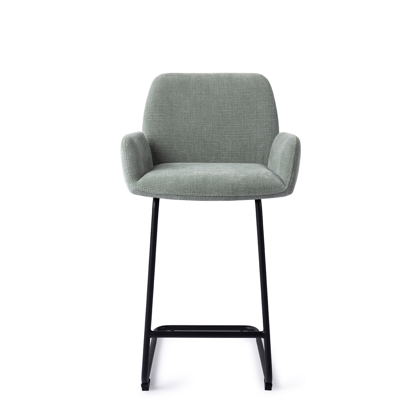 Jesper Home Misaki Breezy Blue Barkruk (L) - Counter Arch Black - KwaliteitWonen.nl