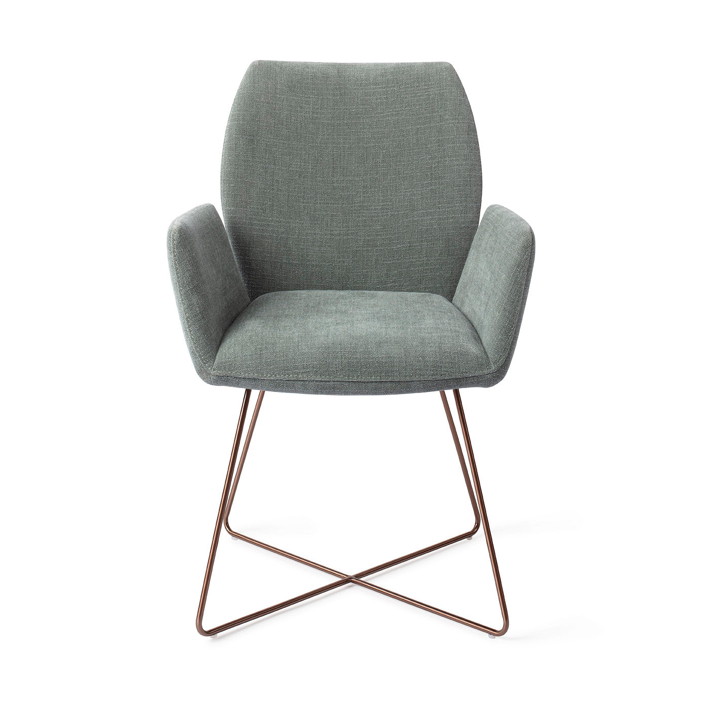 Jesper Home Misaki Breezy Blue Eetkamerstoel - Cross Rose - KwaliteitWonen.nl
